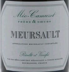 Prix Meursault Méo-Camuzet (Frère & Soeurs) par millésime