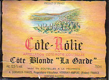 Côte-Rôtie Côte Blonde La Garde Dervieux Thaize