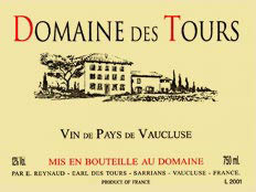 IGP Pays du Vaucluse (Vin de Pays du Vaucluse) Domaine des Tours Merlot-Syrah