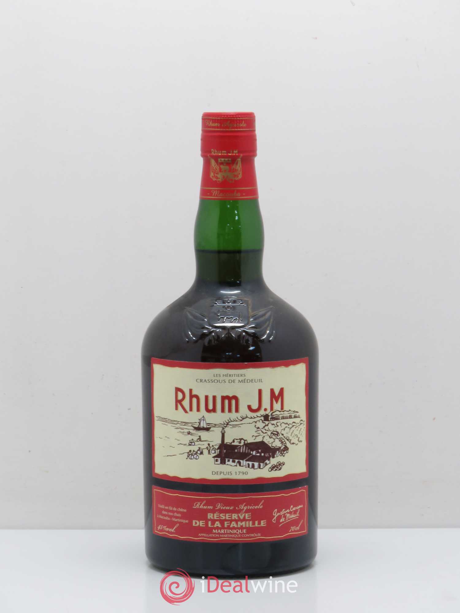Buy Rum Martinique Distillerie JM vieux Rhum agricole Réserve spéciale