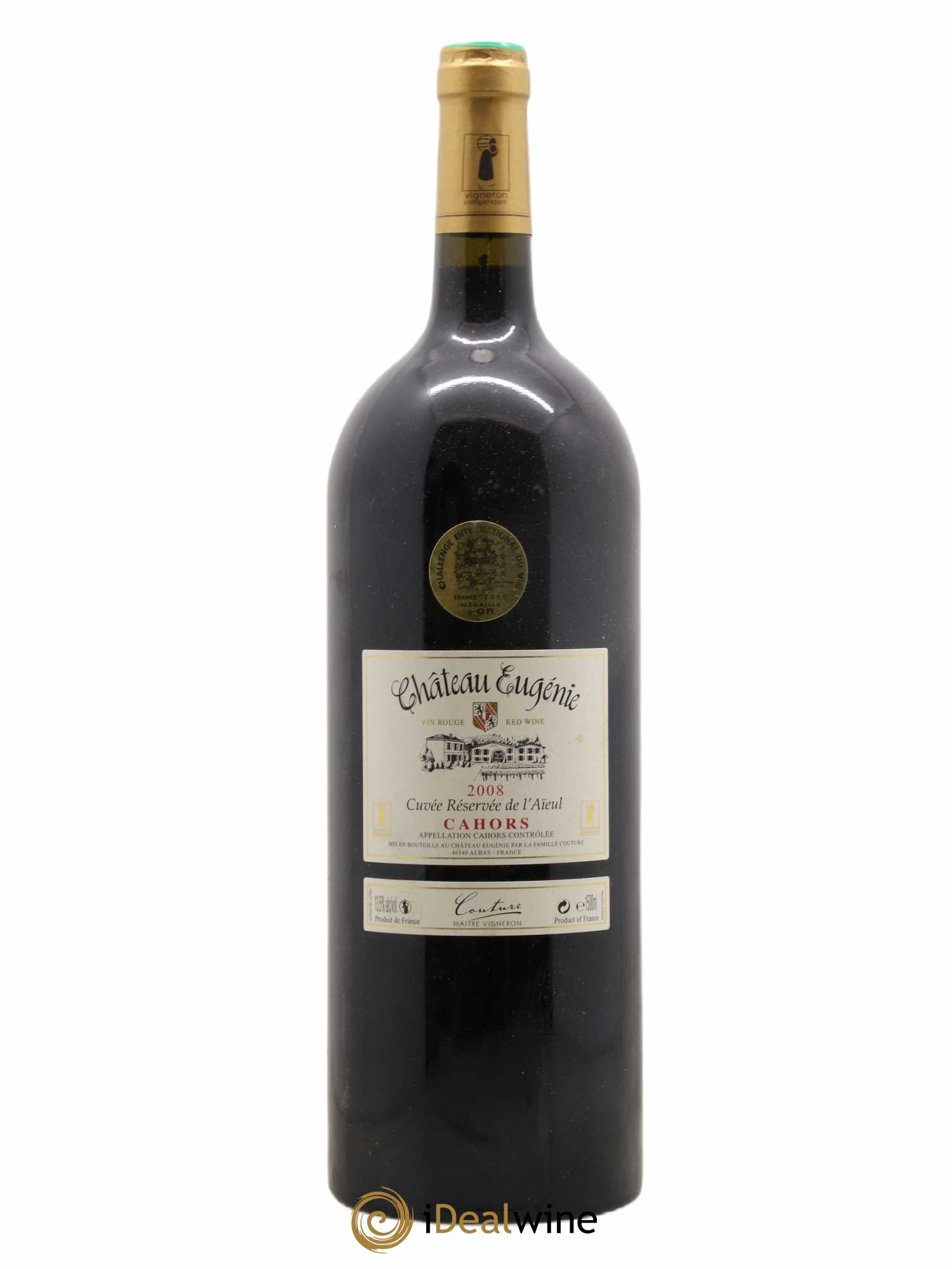 Acheter Cahors Château Eugenie Cuvée reservée de l'Aieul 2008 (lot 412)