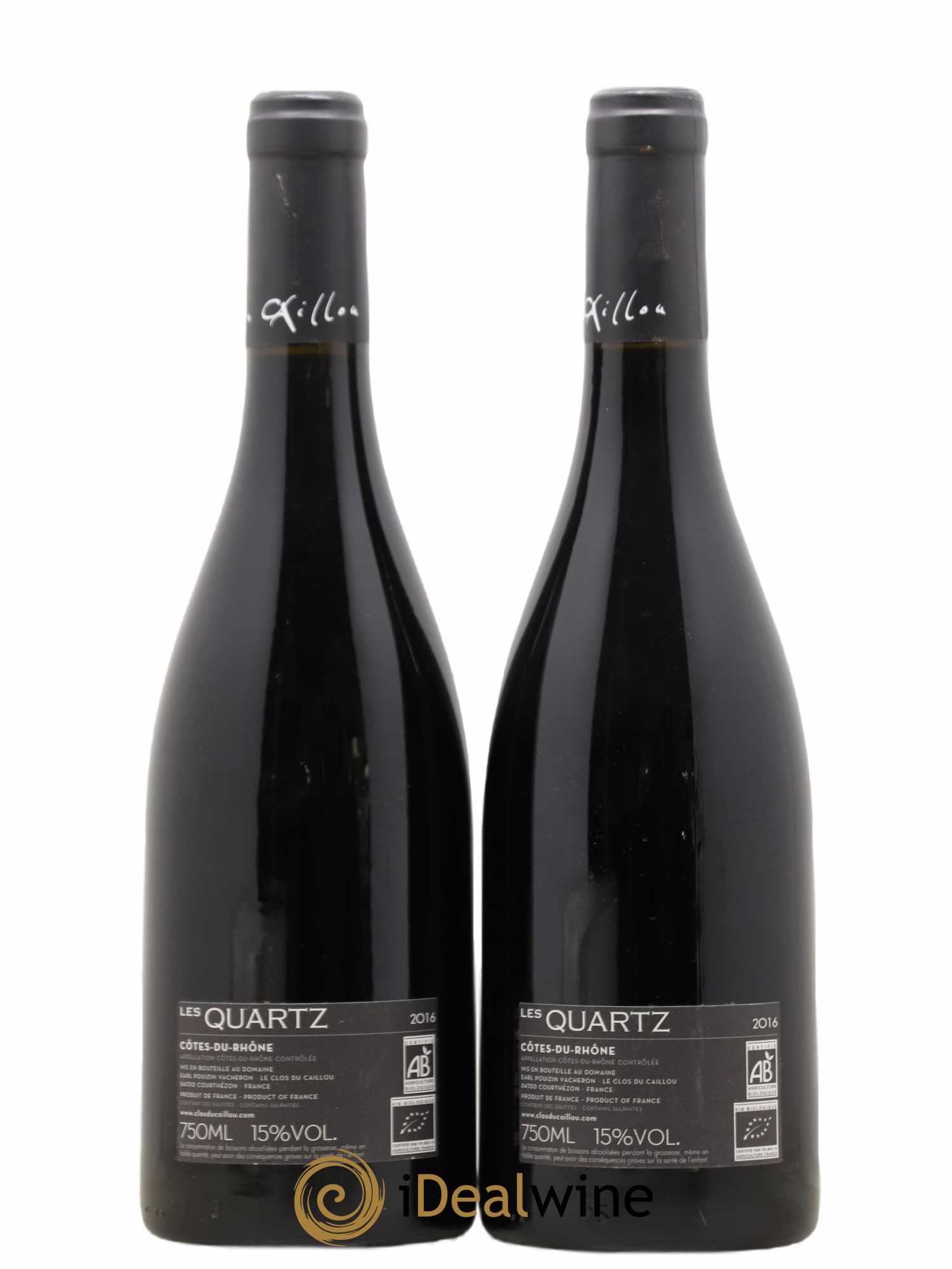 Acheter Côtes du Rhône Les Quartz Le Clos du Caillou 2016 (lot 5773)