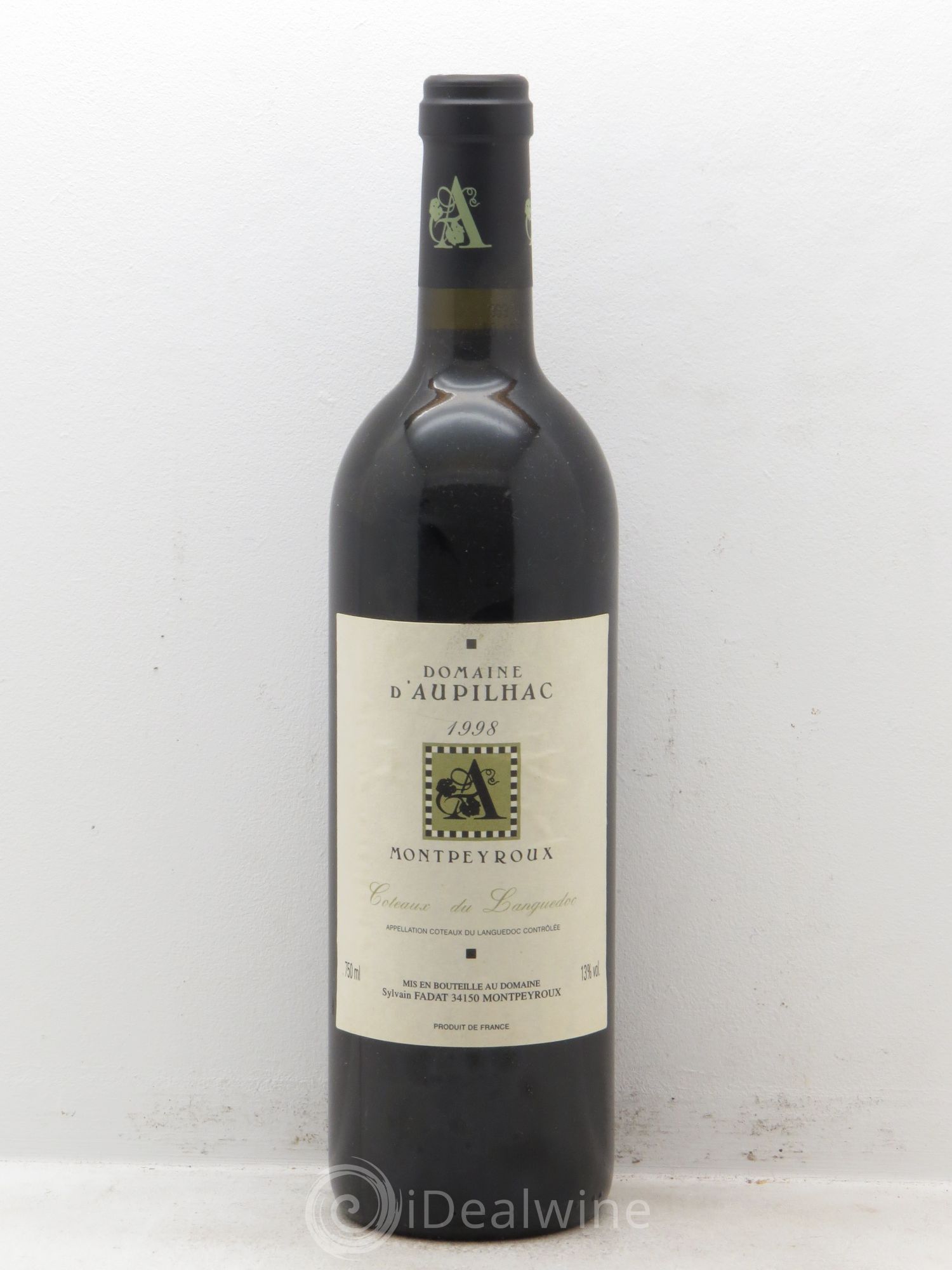 Buy Coteaux du Languedoc Montpeyroux Aupilhac (Domaine d') Sylvain Fadat 1998 (lot 619)