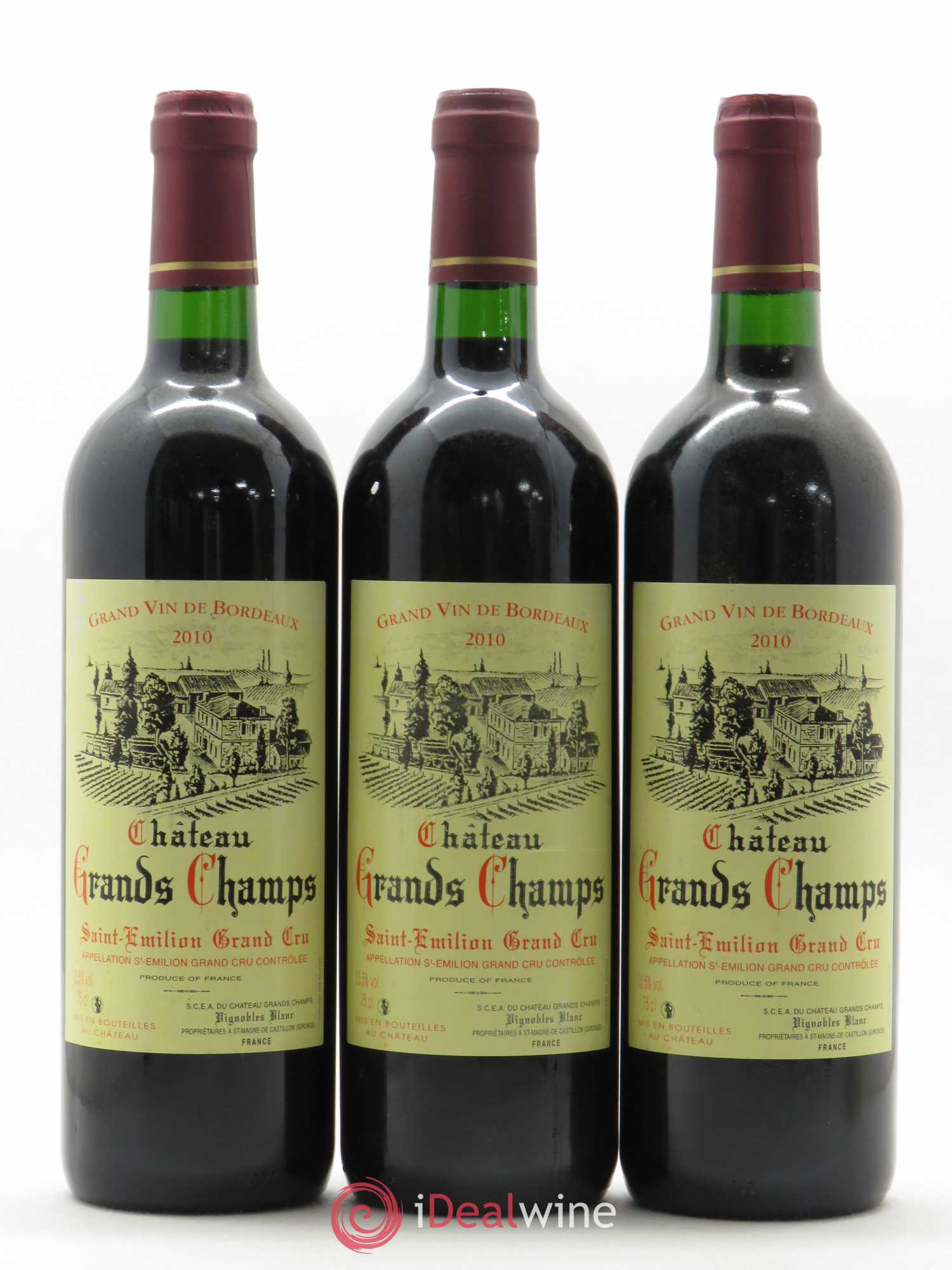 Acheter SaintÉmilion Château Grands Champs 2010 (lot 12151)