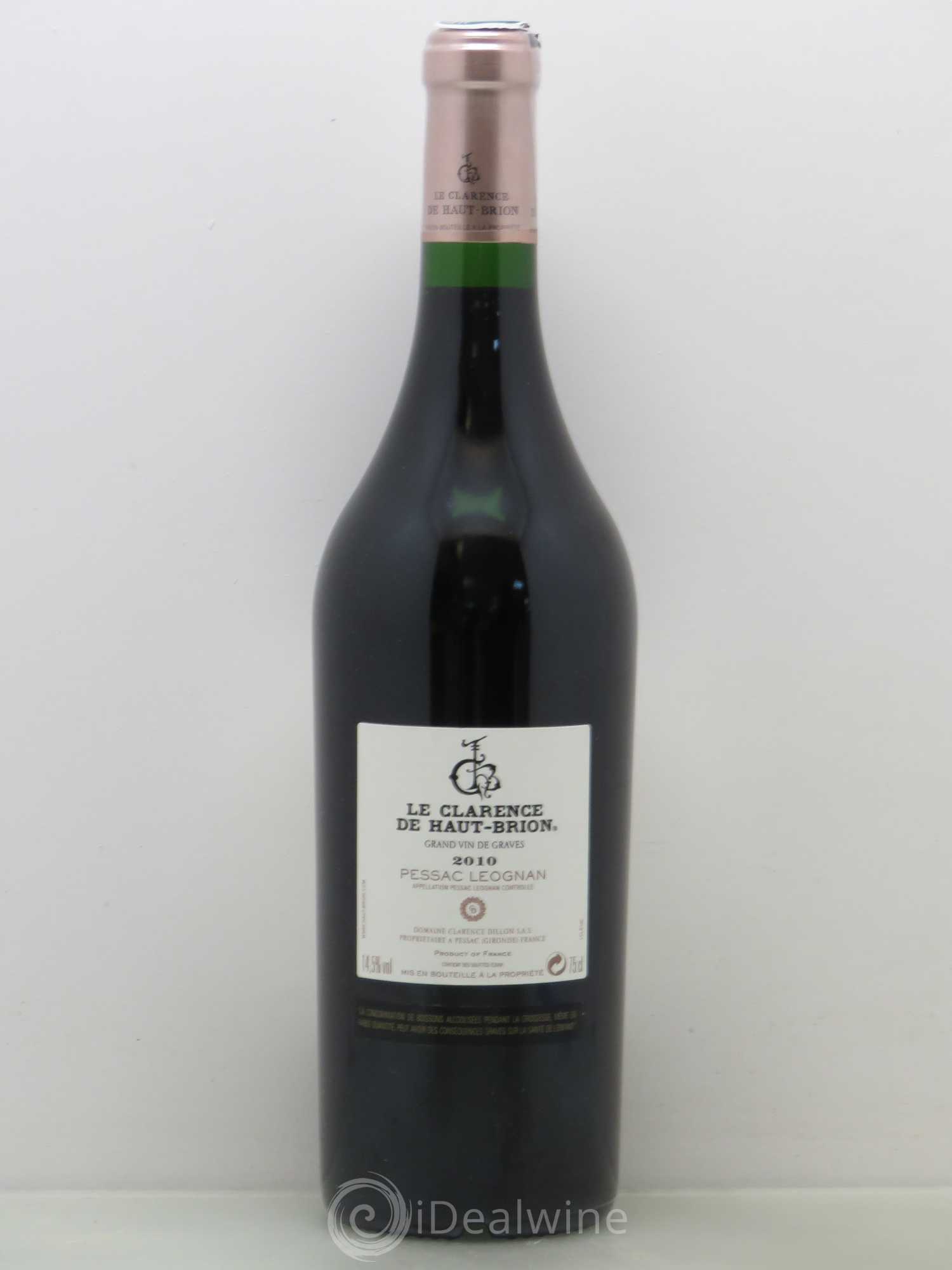 Acheter Clarence (Bahans) de HautBrion Second Vin 2010 (lot 13500)