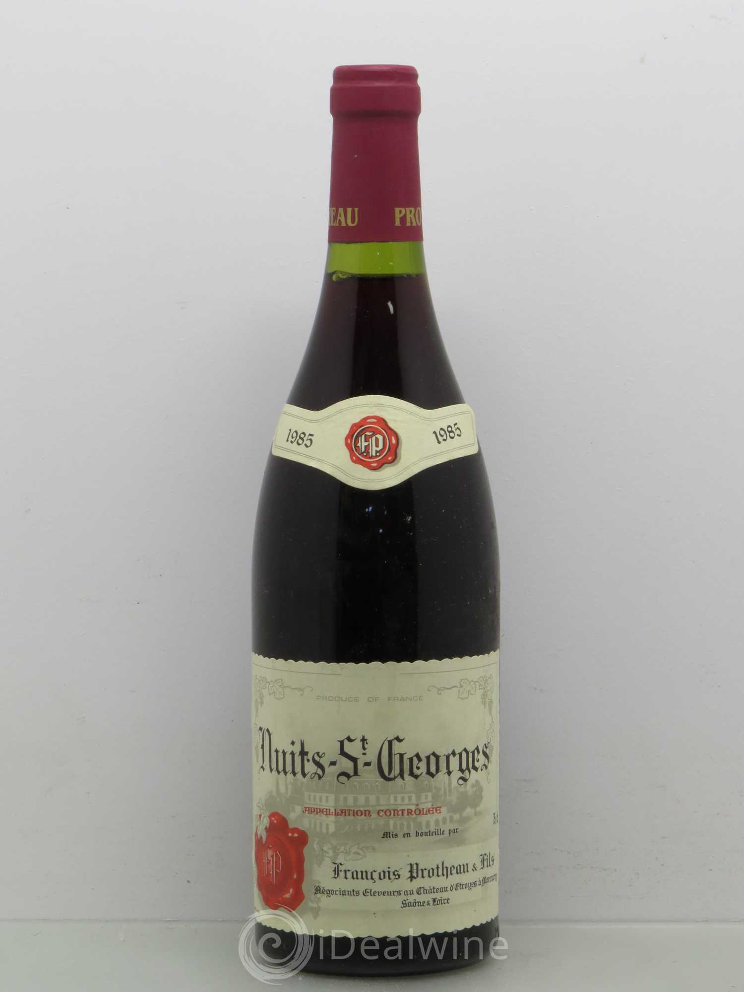 Acheter Nuits Domaine Protheau 1985 (lot 5737)