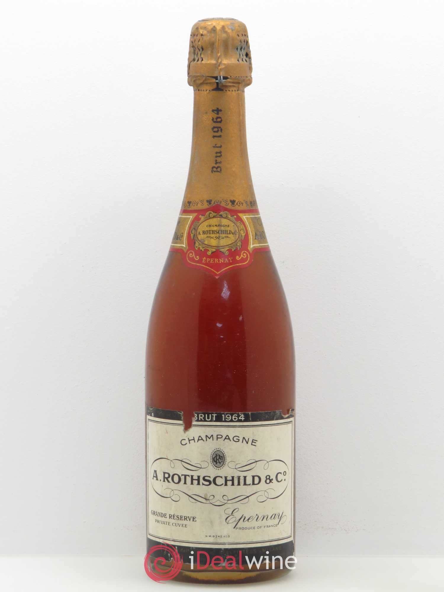 Buy Brut Champagne A.Rothschild Grande Réserve Private Cuvée 1964 (lot