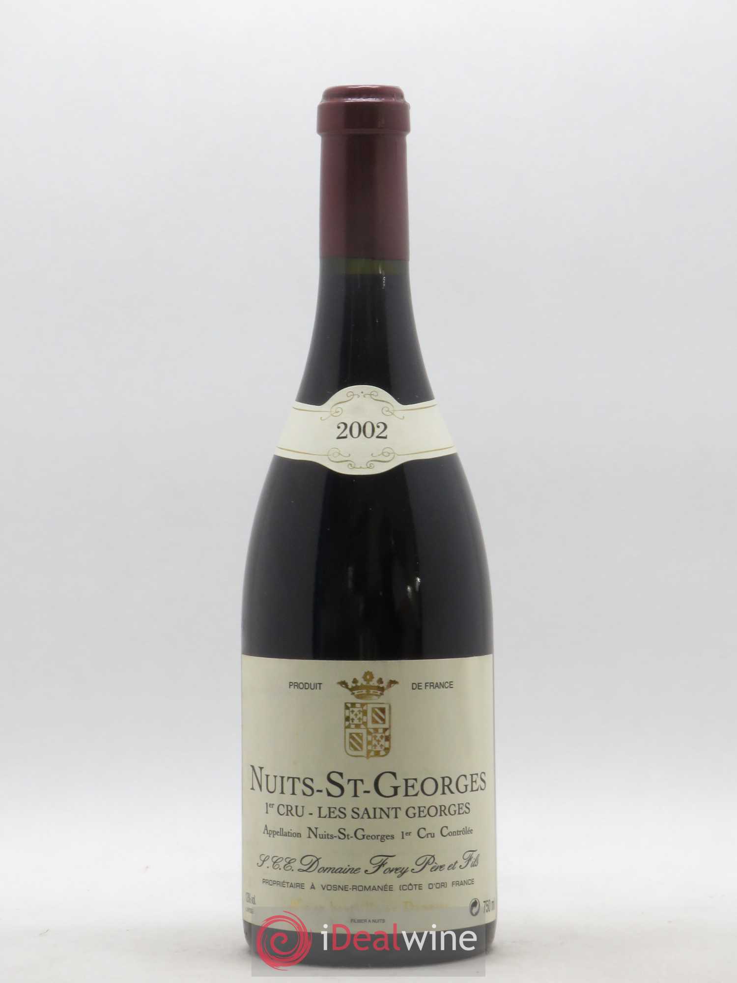 Buy Nuits 1er Cru Les Forey Père et Fils (Domaine) 2002 (lot 3226)