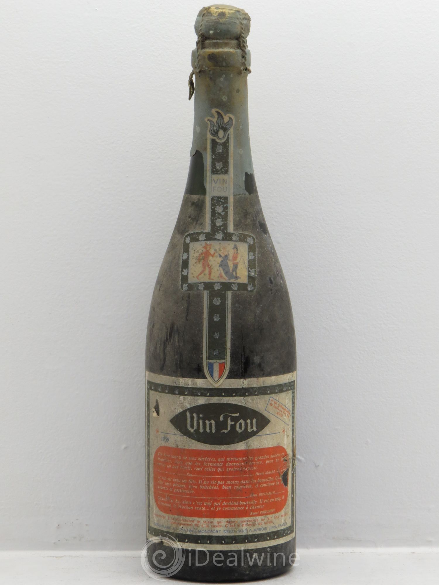 Acheter Côtes du Jura Vin Fou Henri Maire (effervescent) 1959 (lot 637)