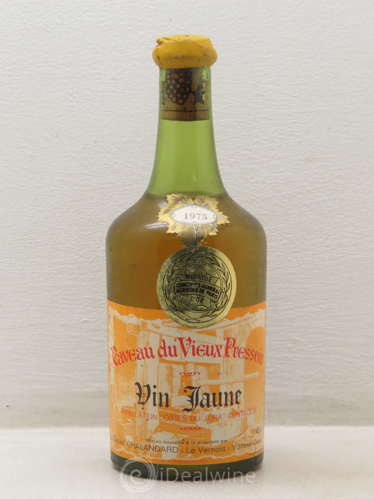 Acheter Jura Vin jaune Daniel Chalandard Château du Vieux Pressoir 1975