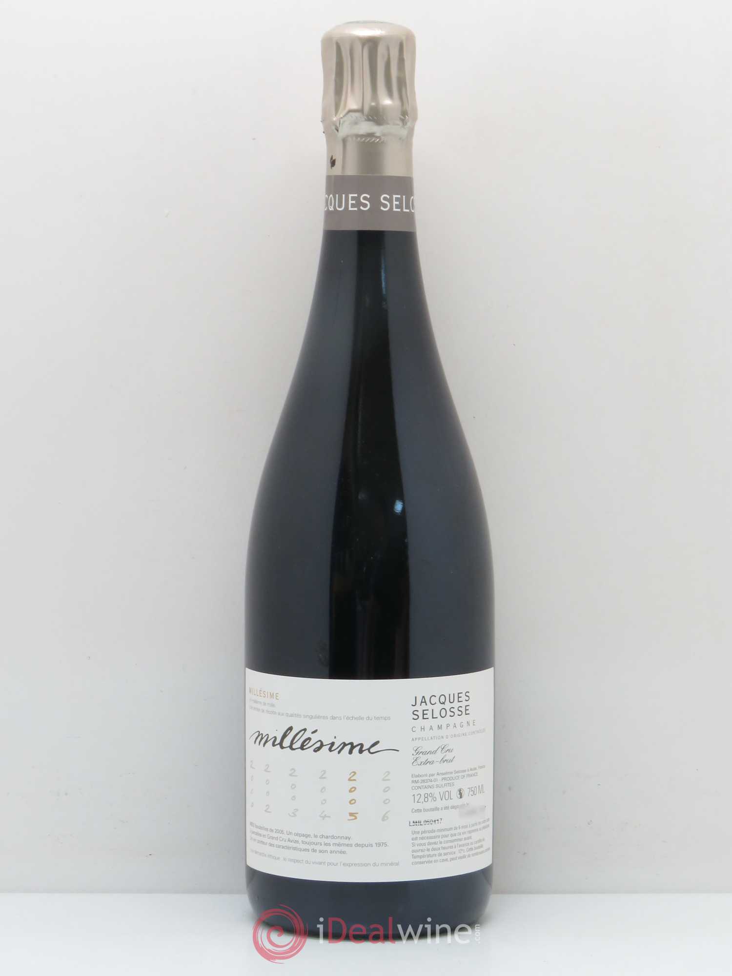Brut Champagne Jacques Selosse Extra Brut Grand Cru No Reserve 2005 - 