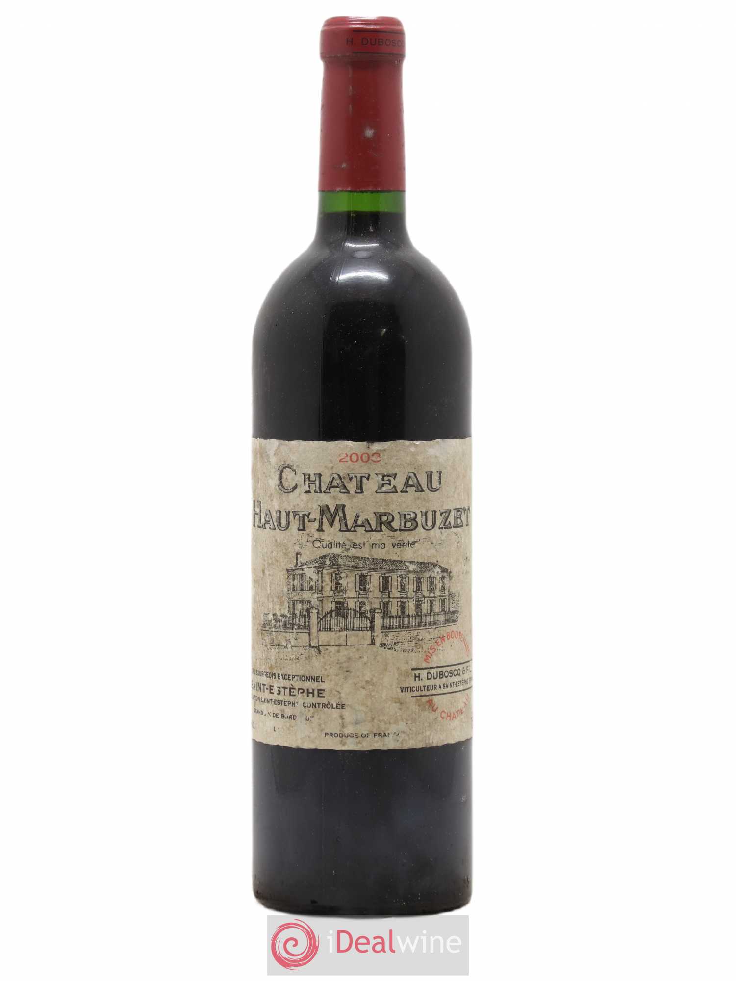 Cote Château Haut Marbuzet 1975 Bordeaux rouge