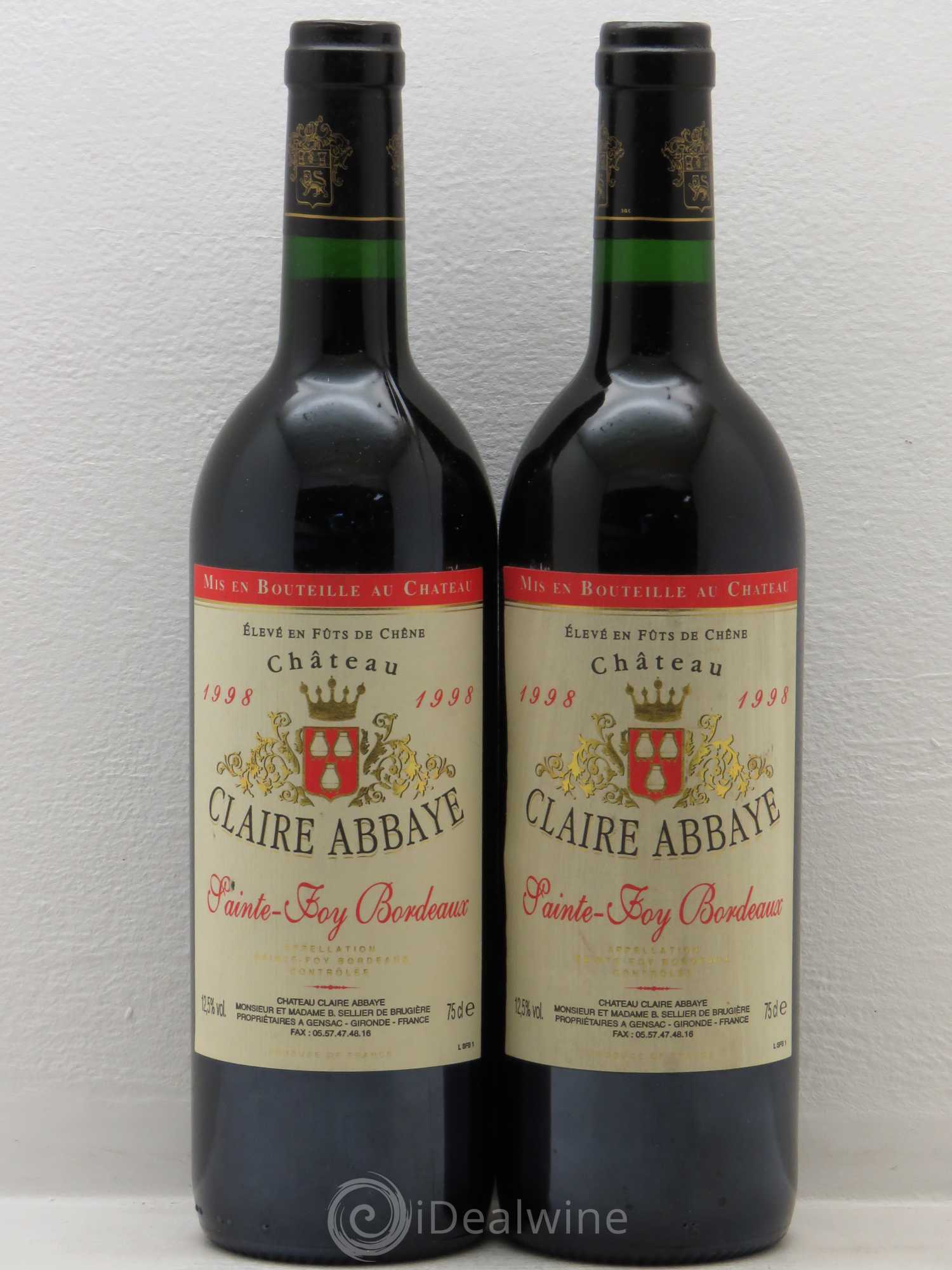 Acheter SainteFoyBordeaux Claire Abbaye (sans prix de réserve) 1998