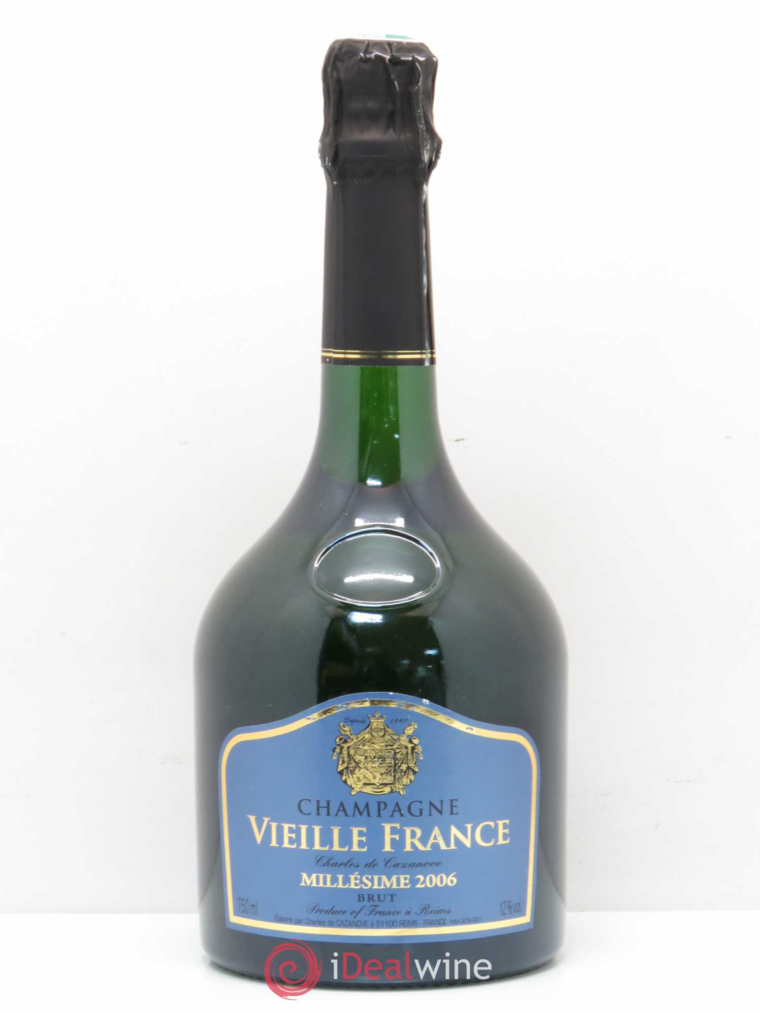 Acheter Brut Champagne Vieille France Charles de Cazanove 2006 (lot 2583)