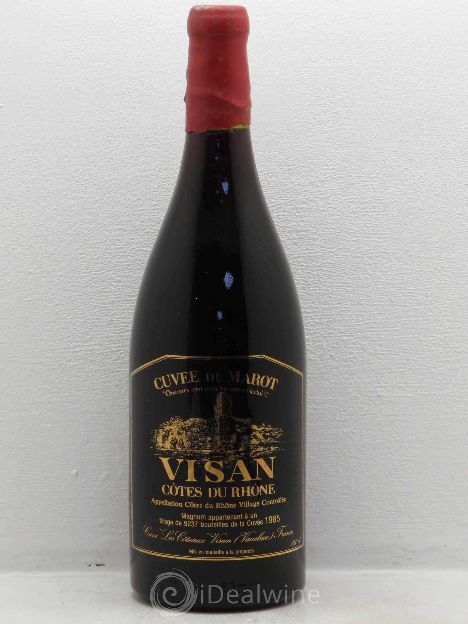 Acheter Côtes du Rhône Visan Cuvée du Marot Caves les Coteaux 1985 (lot