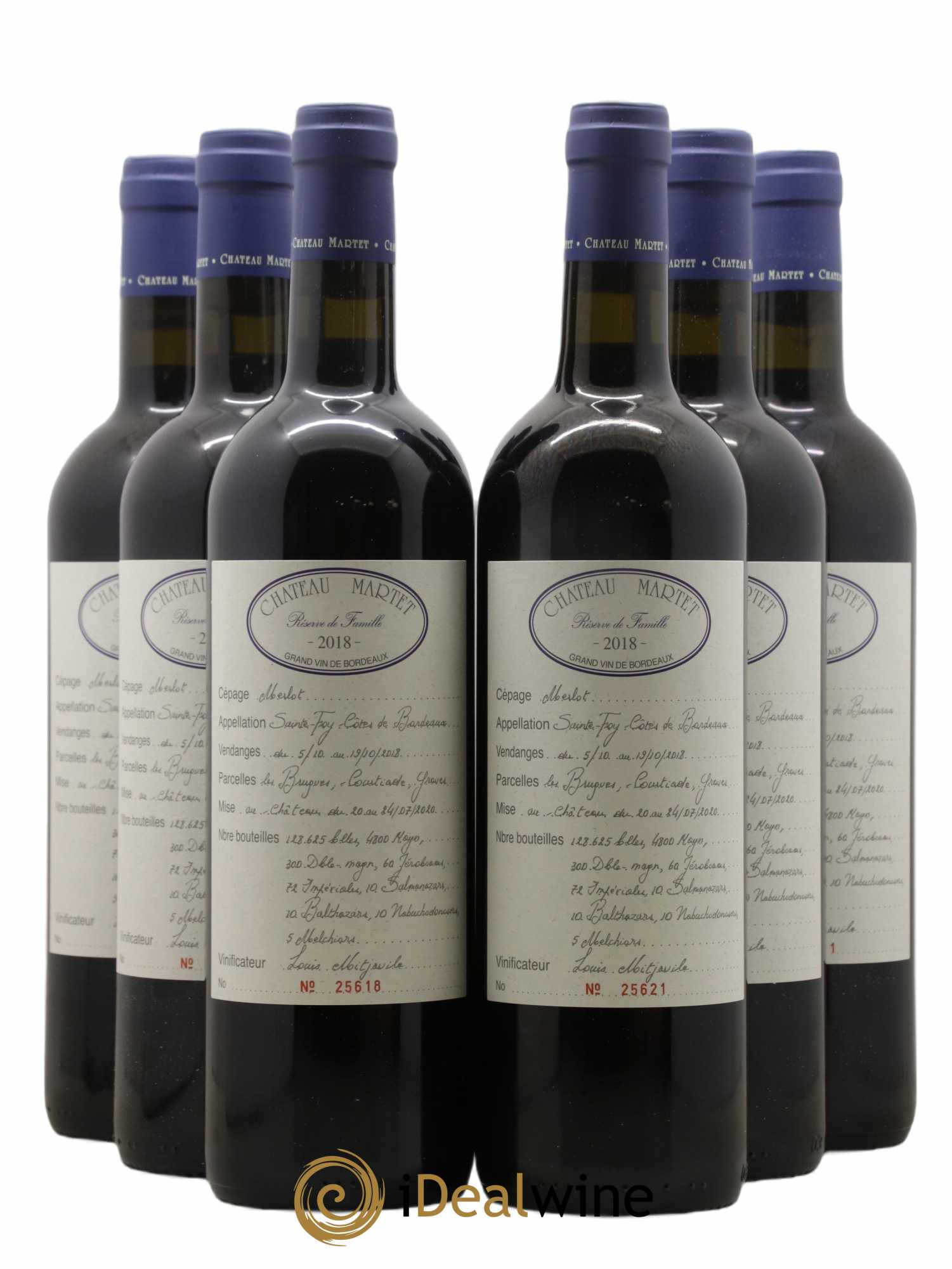 Buy SainteFoyBordeaux Château Martet Reserve De La Famille 2018 (lot