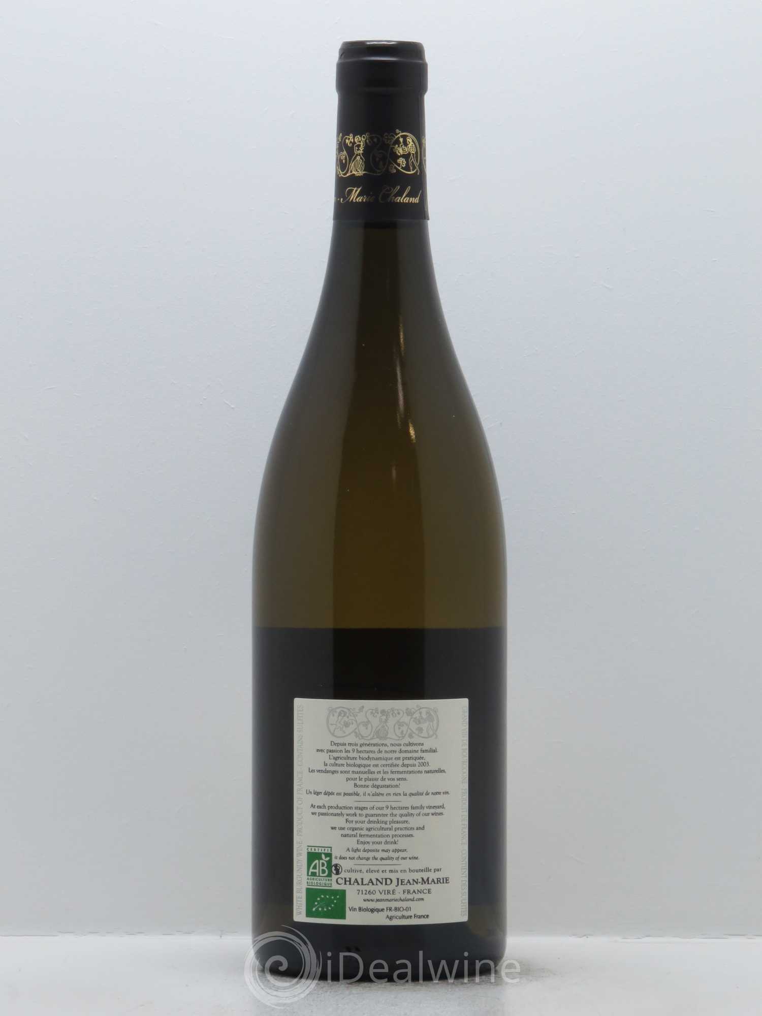 Acheter ViréClessé Chazelle SainteBarbe (Domaine) 2016 (lot 13795)