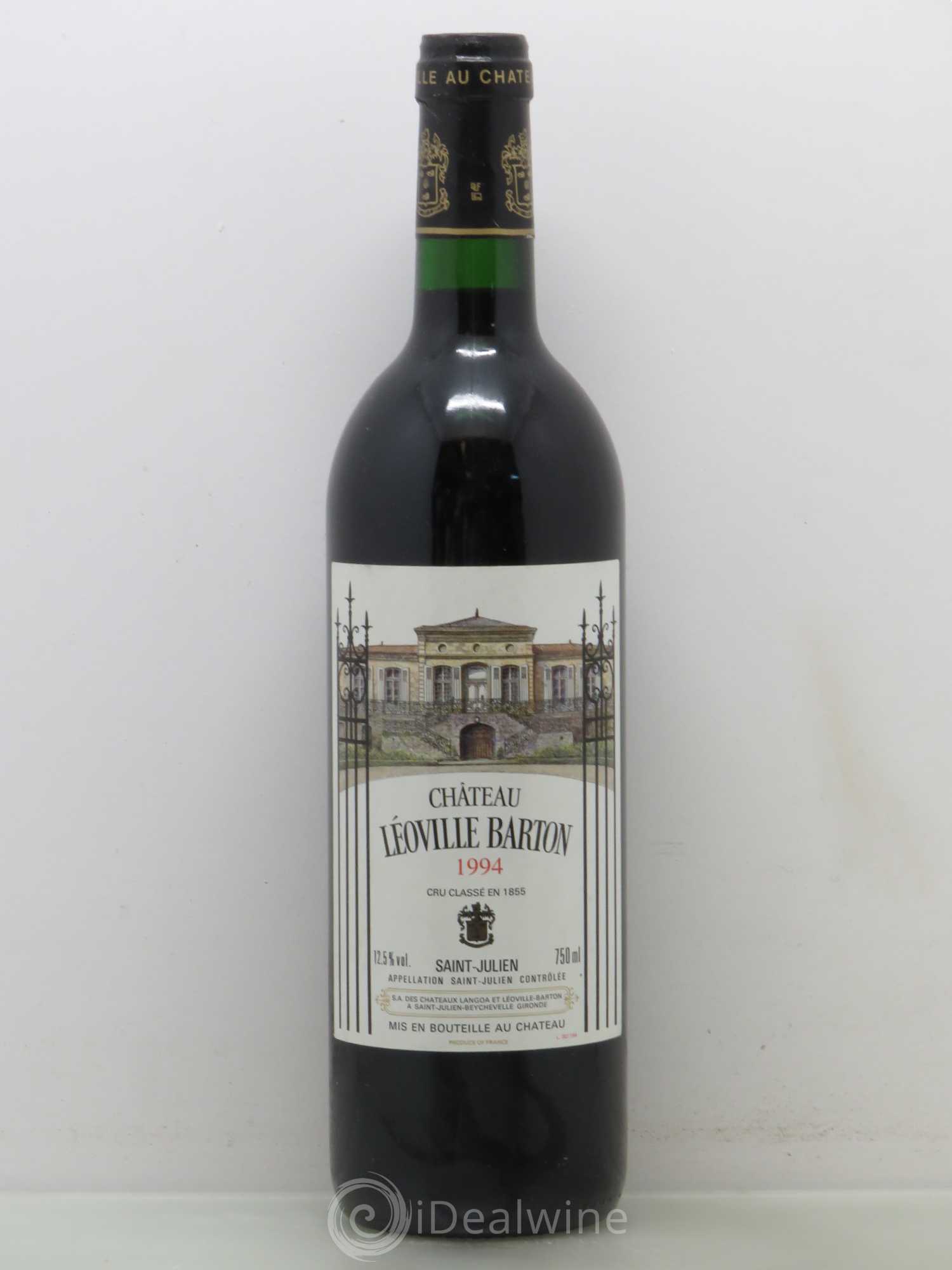 Acheter Château Léoville Barton 2ème Grand Cru Classé 1994 (lot 8613)