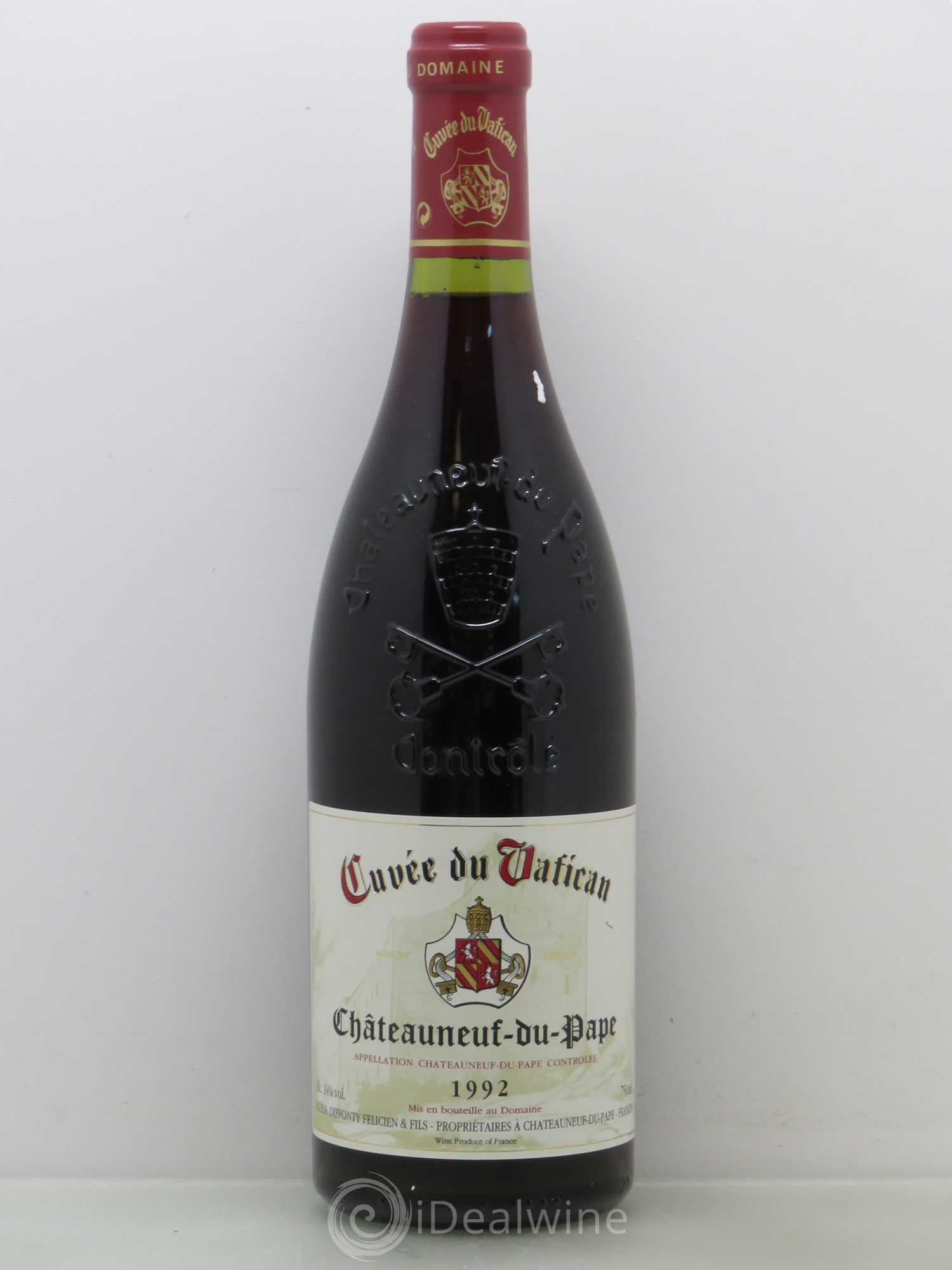 Acheter ChâteauneufduPape Cuvee Vatican 1992 (lot 6522)