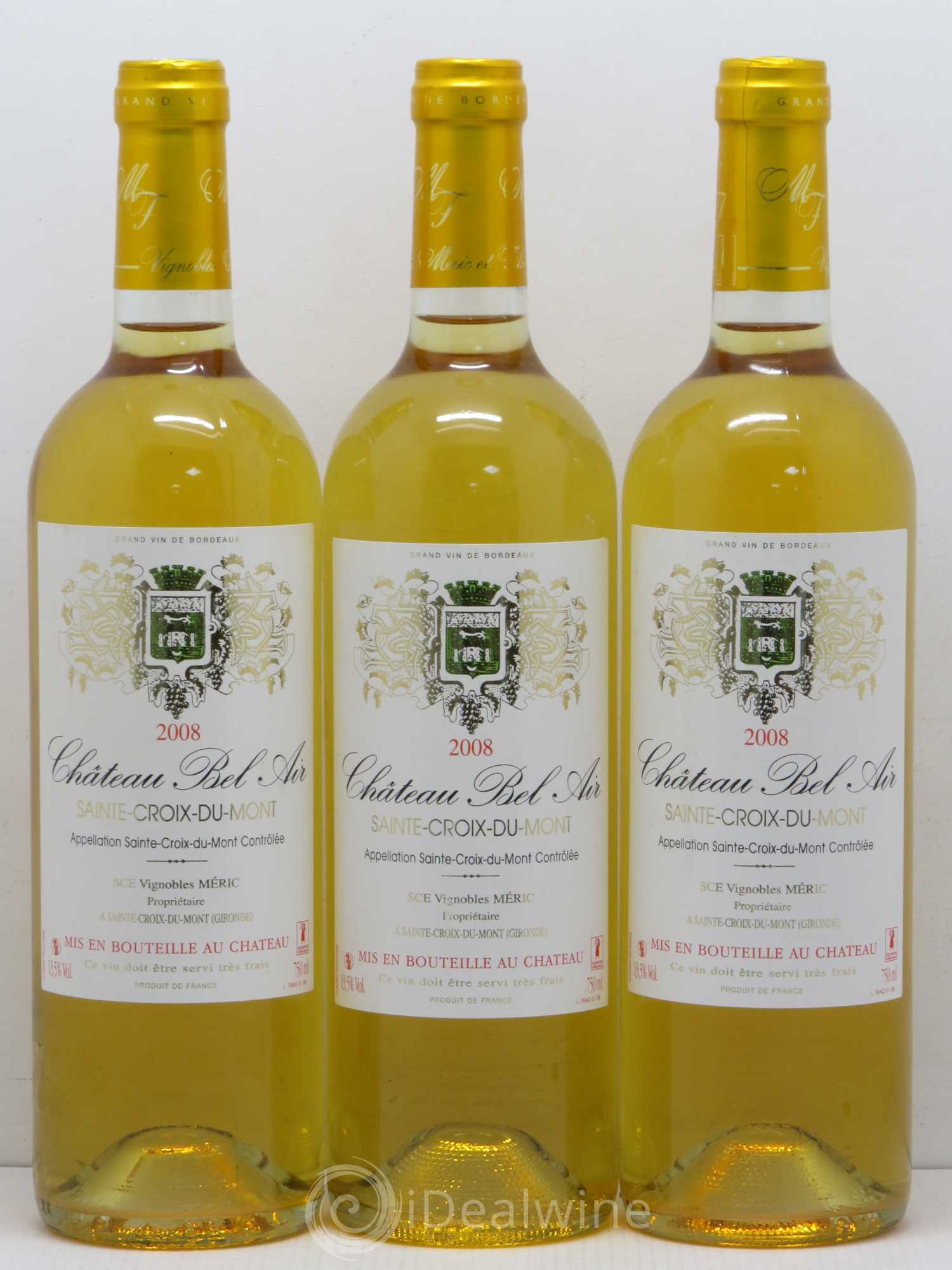 Acheter SainteCroixduMont Château Bel Air 2008 (lot 613)