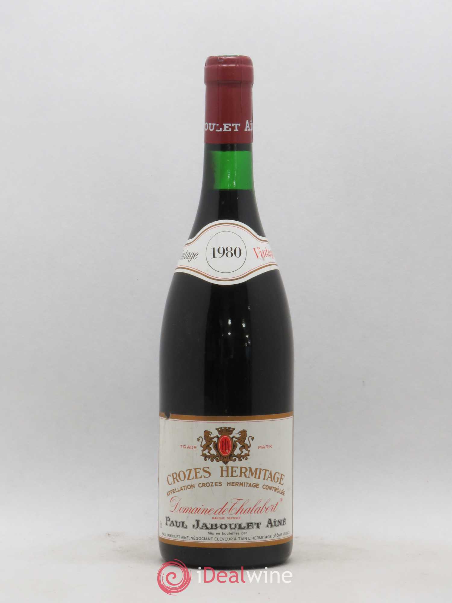 Acheter CrozesHermitage Domaine de Thalabert Paul Jaboulet Aîné 1980 (lot 3625) Acheter CrozesHermitage Domaine de Thalabert Paul Jaboulet Aîné 1980 (lot 3625)