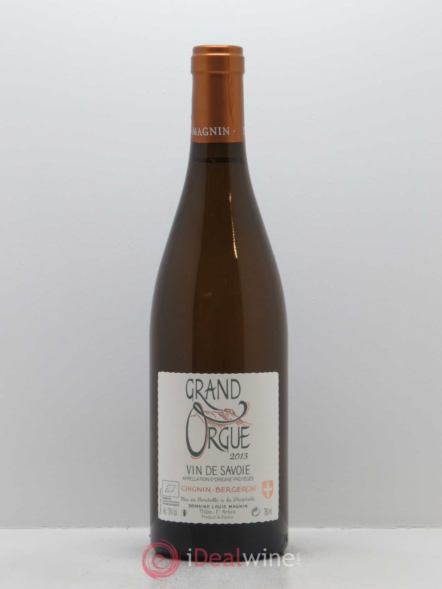 Acheter Vin de Savoie ChigninBergeron Grand Orgue Louis Magnin 2013