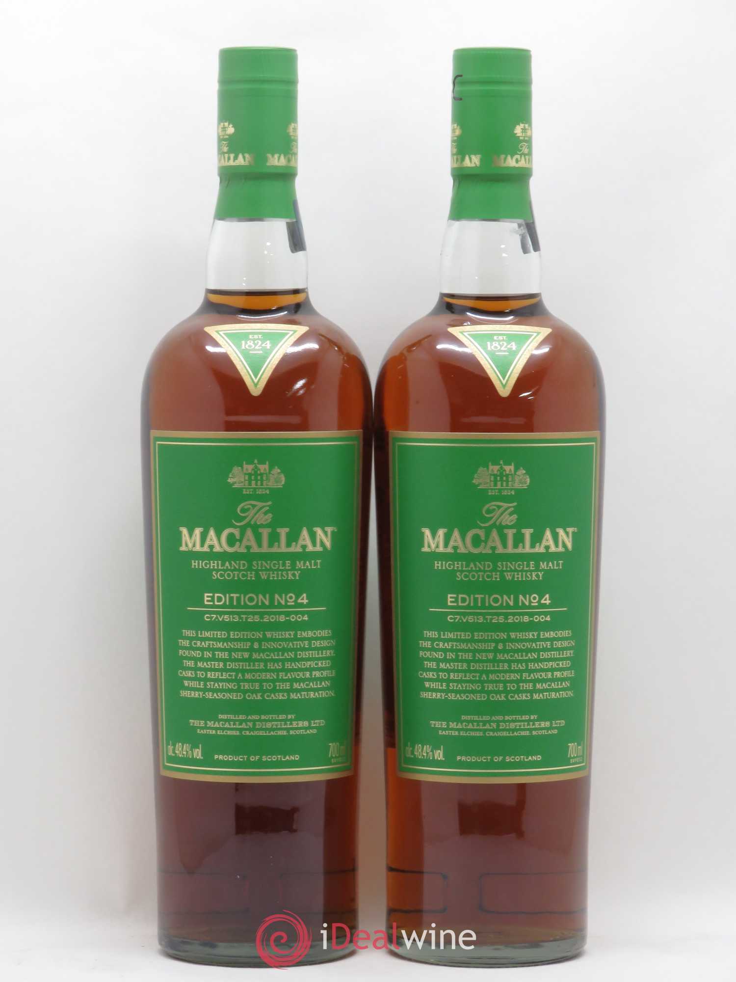 Buy Whisky The Macallan Edition No 4 Single Malt Scotch Whisky Lot 52