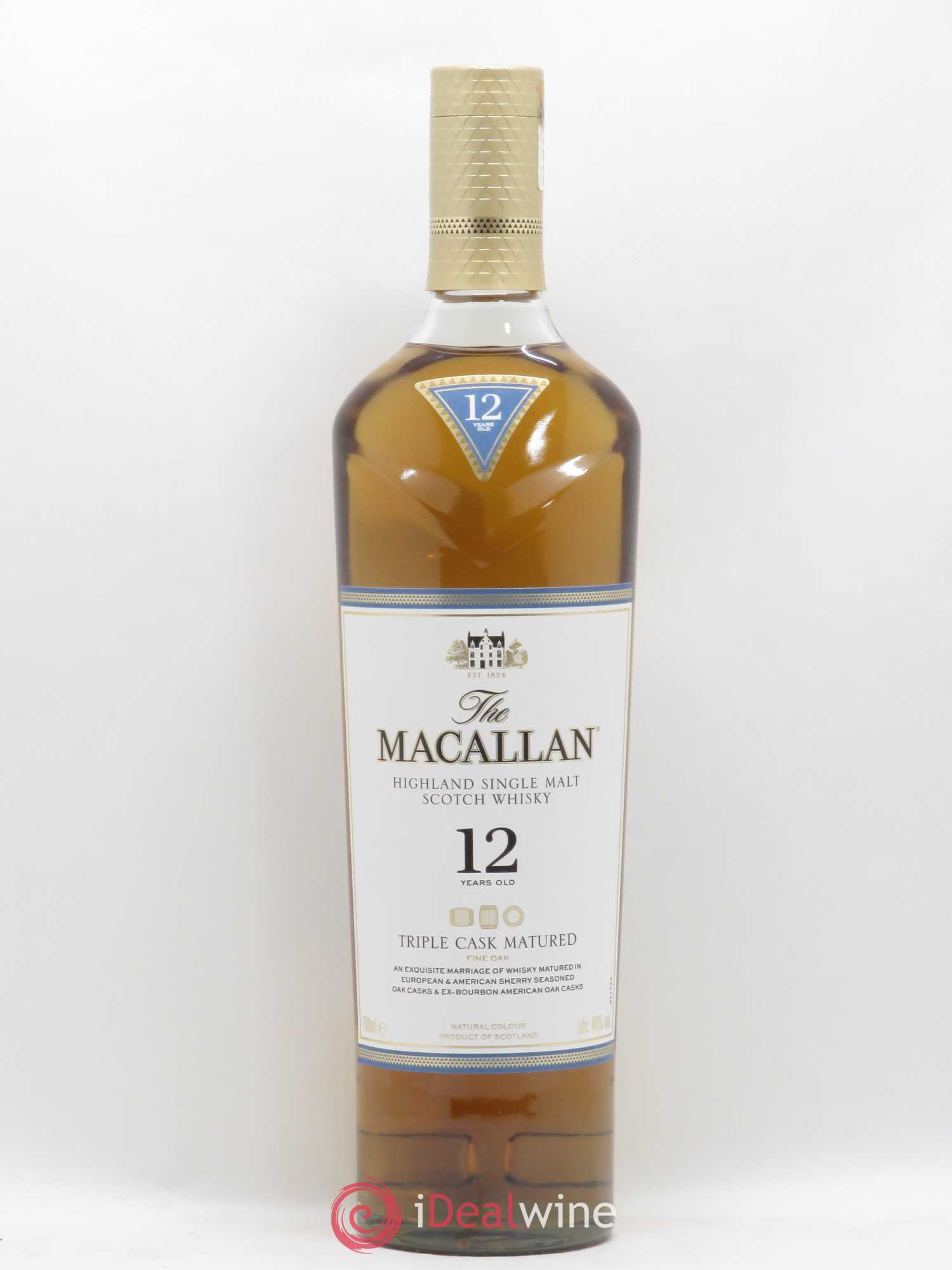 Buy Whisky The Macallan 12 Years Old Triple Cask Matured Citrus Vanilla Fresh Oak Lot 4554