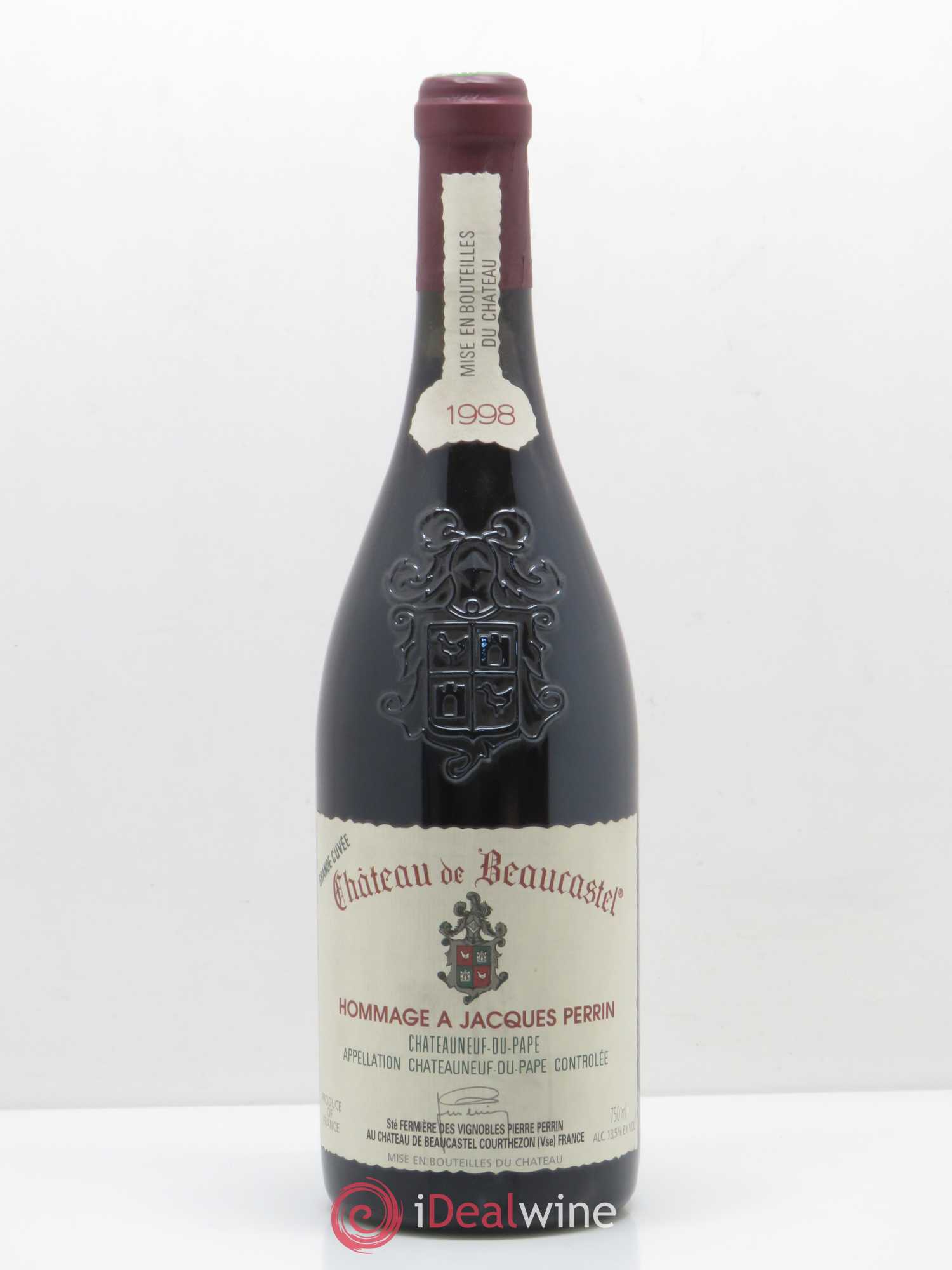 Châteauneuf Du Pape Château De Beaucastel Hommage à Jacques Perrin Jean Pierre Et François Perrin 1998