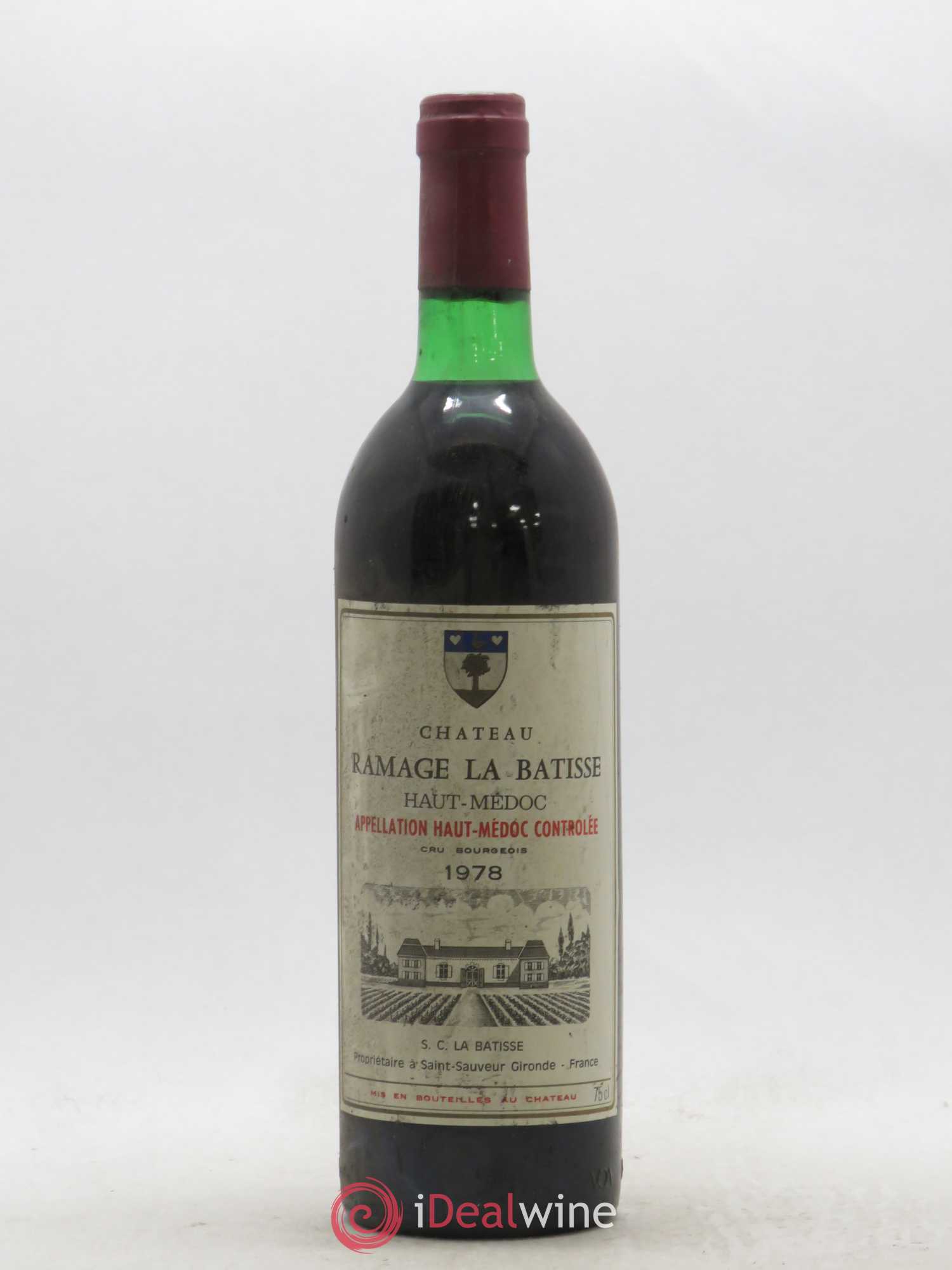 Acheter Château Ramage la Bâtisse Cru Bourgeois (sans prix de réserve) 1978 (lot 8603) Acheter Château Ramage la Bâtisse Cru Bourgeois (sans prix de réserve) 1978 (lot 8603)