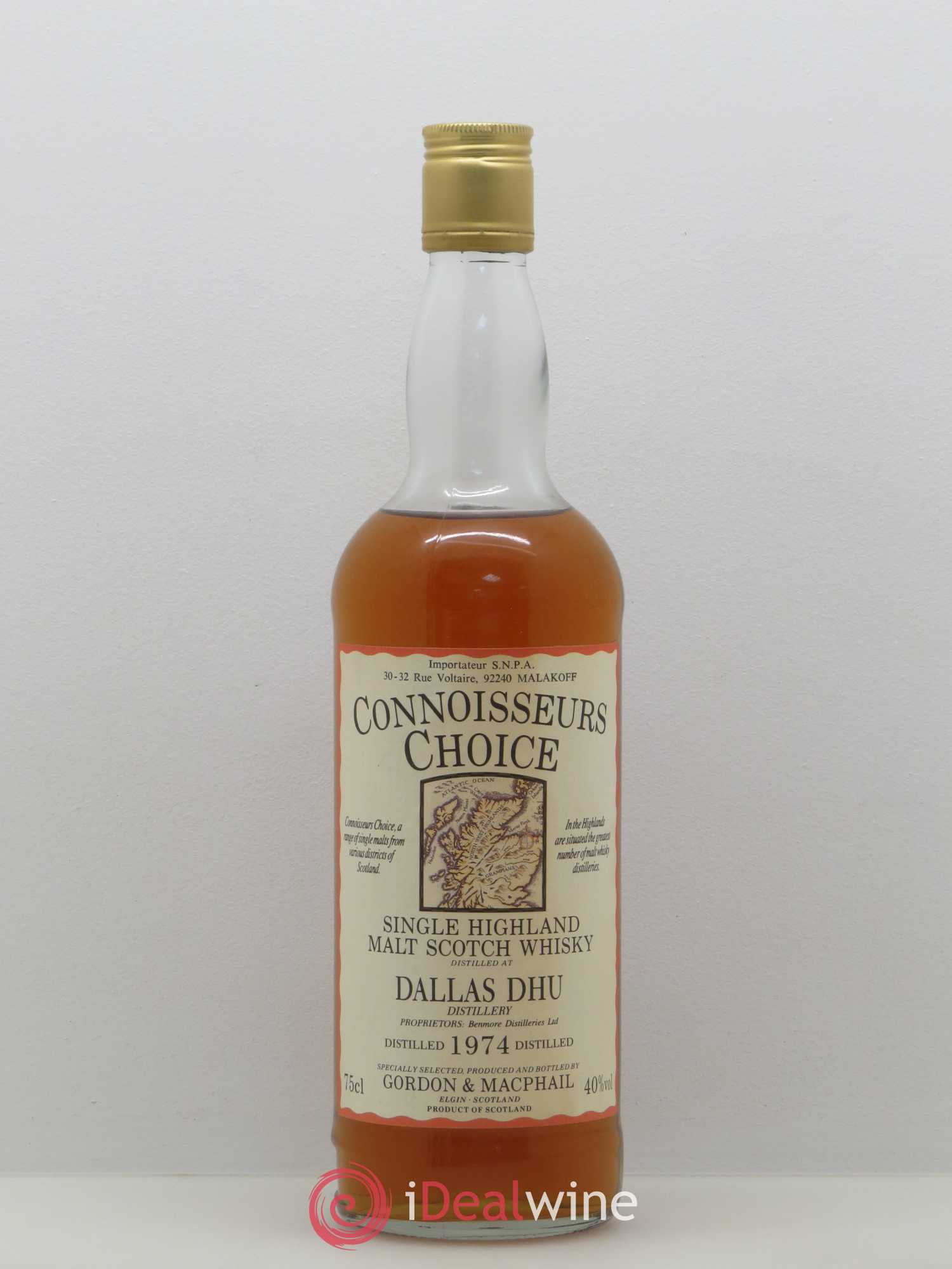 Acheter Whisky Dallas Dhu (18 ans) 1974 (lot 287)