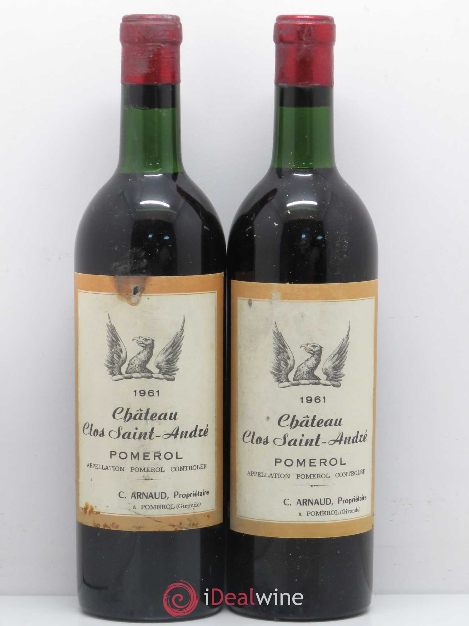 Acheter Pomerol Clos Saint André (mise négoce) 1961 (lot 9186)