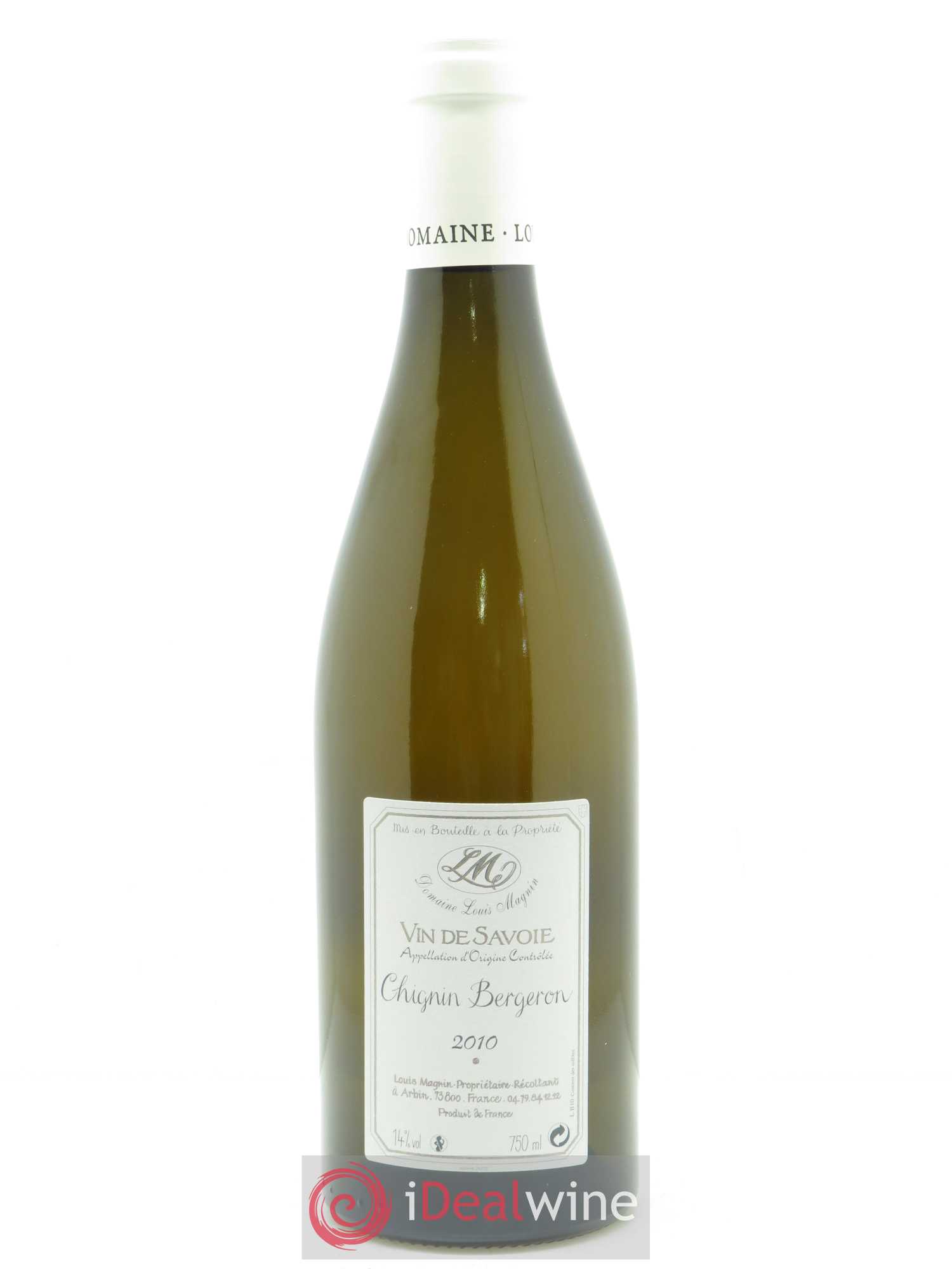 Acheter Vin de Savoie ChigninBergeron Louis Magnin 2010 (lot 3834)