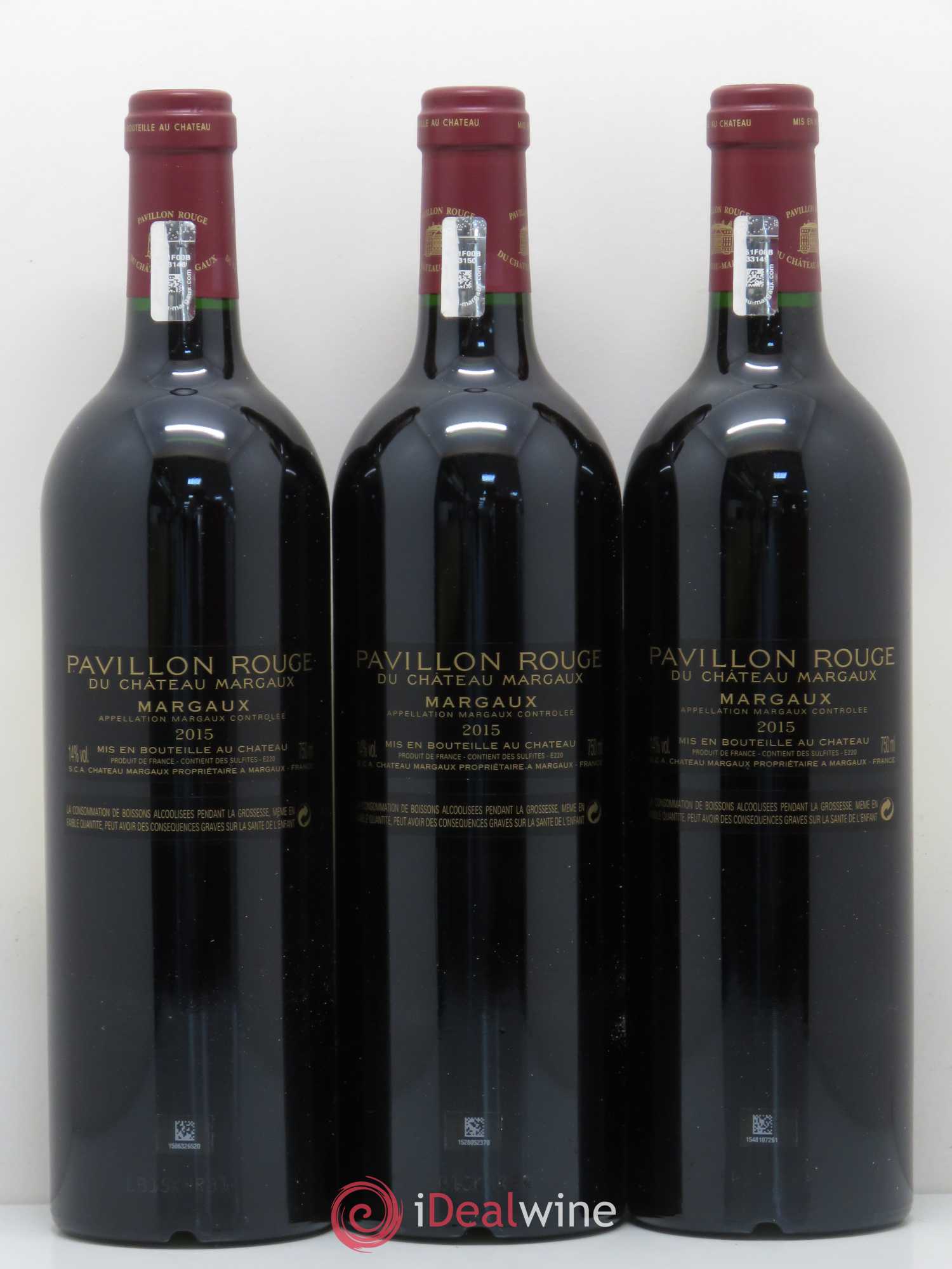 Buy Pavillon Rouge du Château Margaux Second Vin 2015 (lot: 18421)