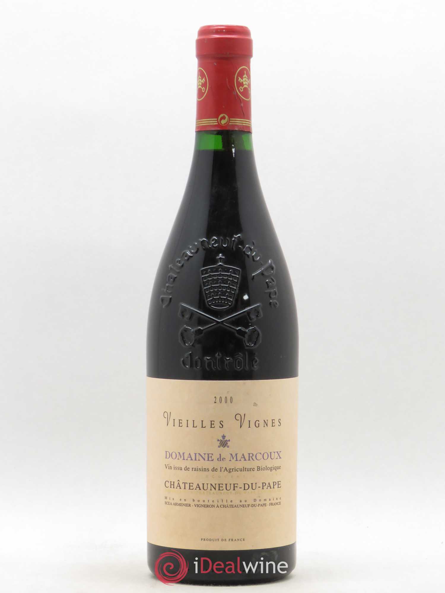 Acheter ChâteauneufduPape Vieilles Vignes Famille Armenier 2000 (lot 7694)