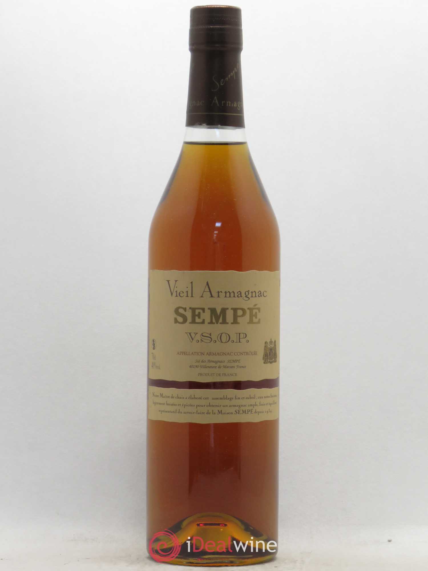 Acheter Armagnac Vieil Armagnac VSOP Maison Sempé (lot 534)