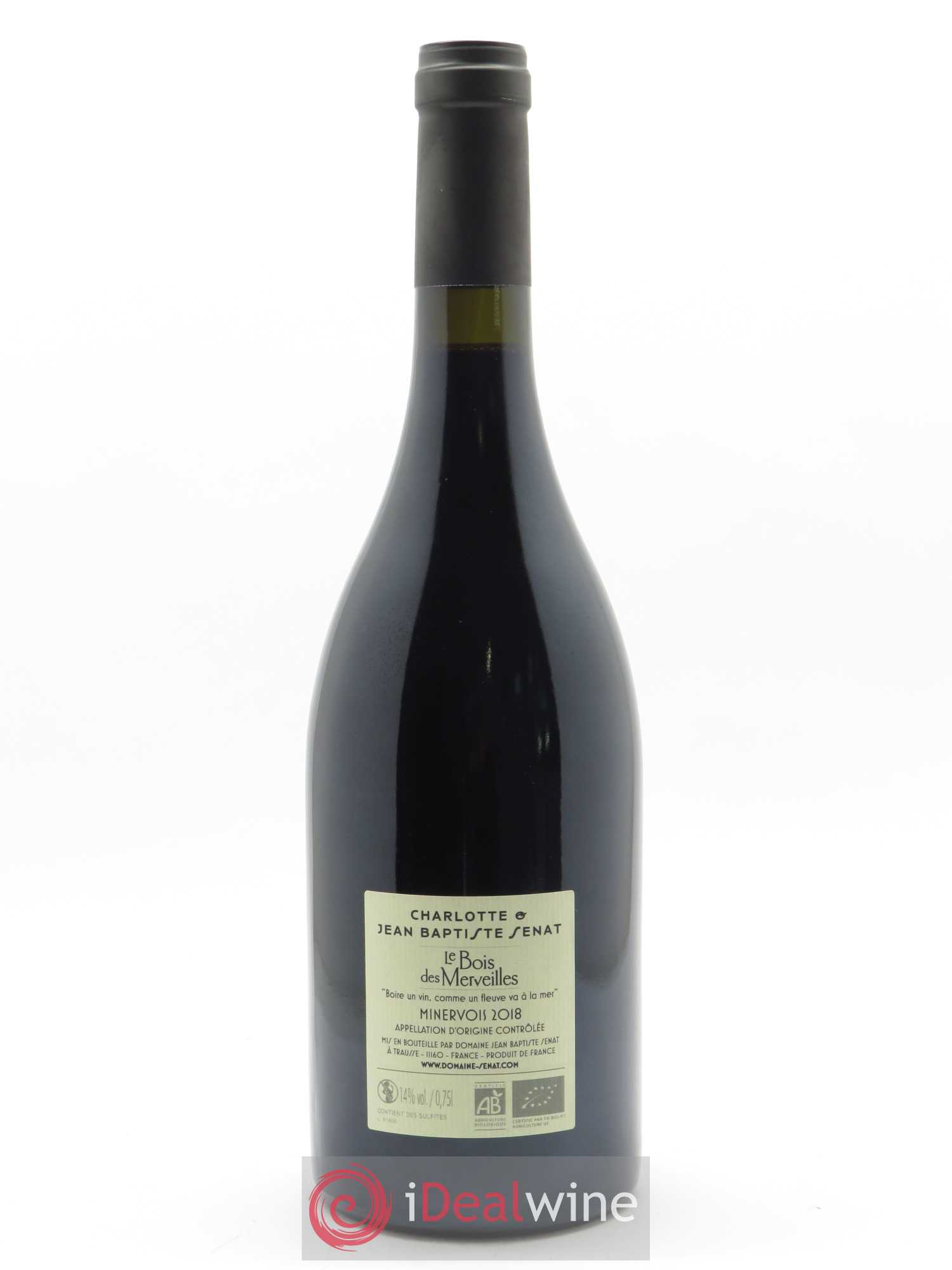 Buy Minervois Le Bois des Merveilles JeanBaptiste Sénat 2018 (lot 18028)