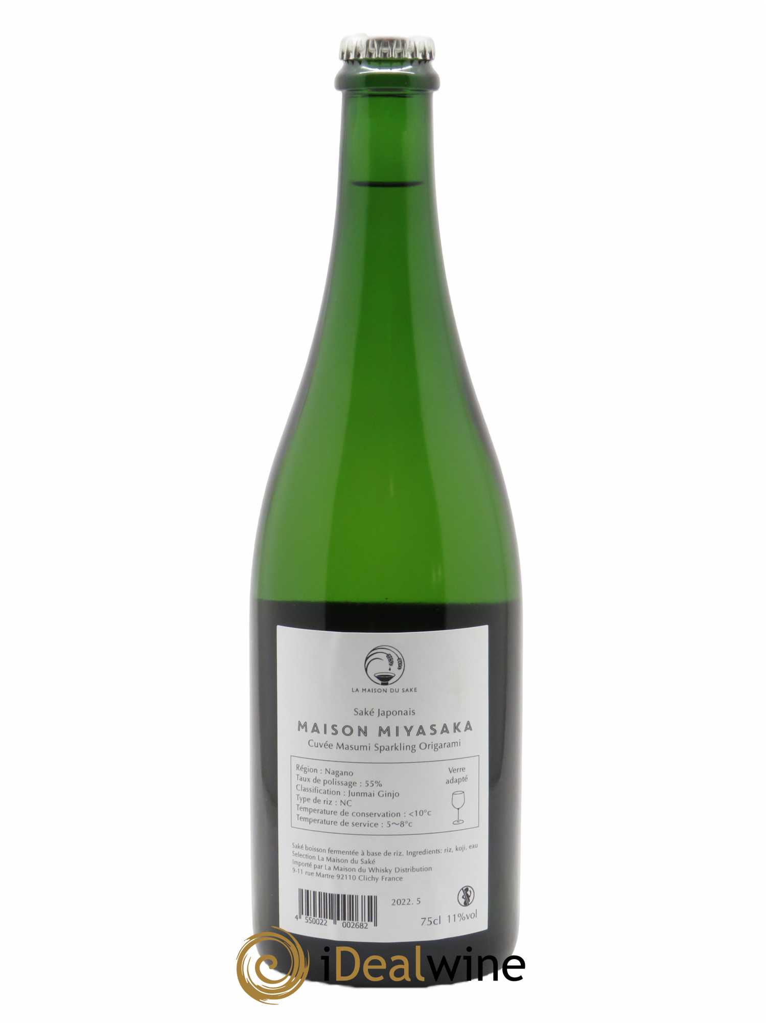 Buy Saké Junmai Ginjo Masumi Sparkling Origarami (lot 5745)