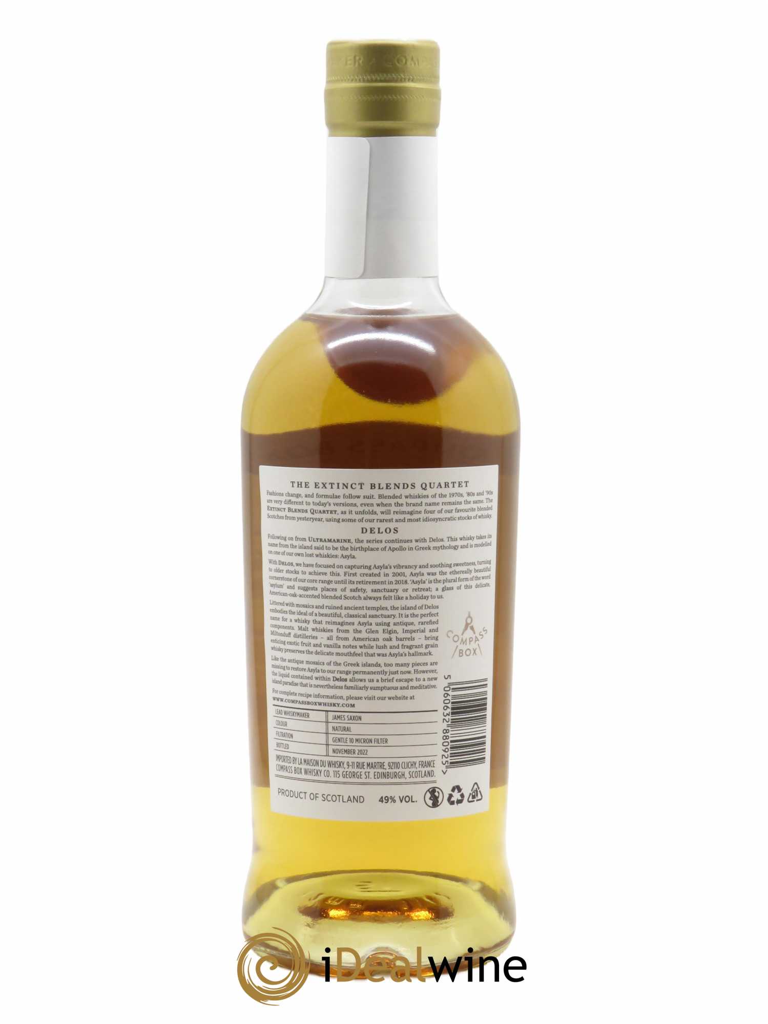 Acheter Whisky Compass Box Delos (70cl) (lot 5322)
