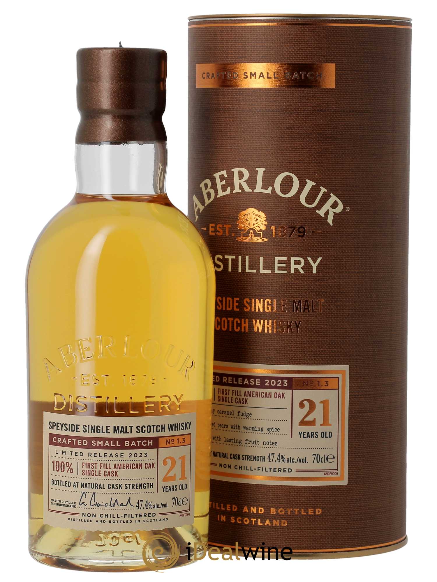 Buy Whisky Aberlour 21 ans First Fill American New Vibration D.D. (70cl)  (lot: 7256)