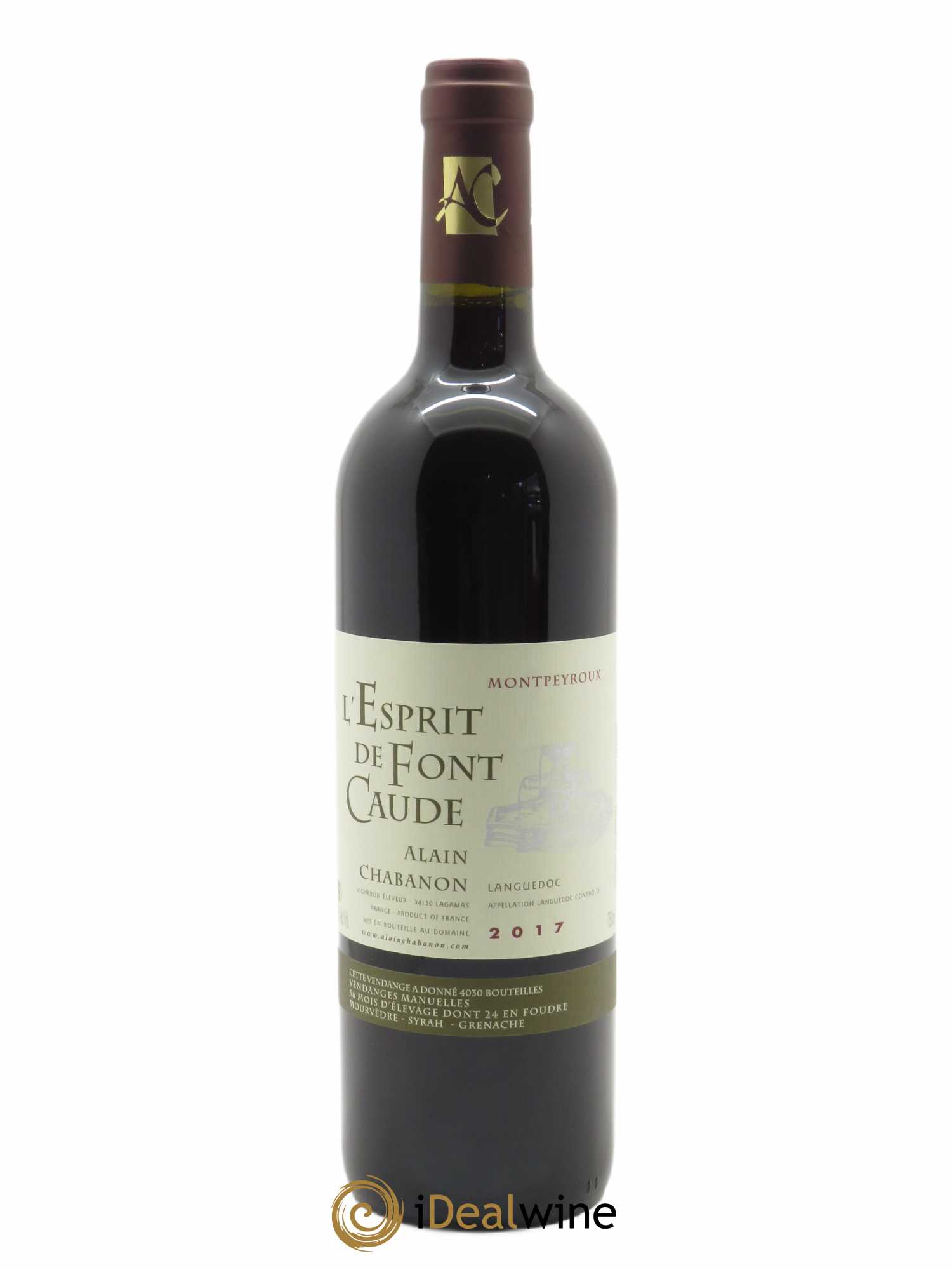 Buy Coteaux du Languedoc Montpeyroux Alain Chabanon (Domaine) L'Esprit de Font Caude 2017 (lot