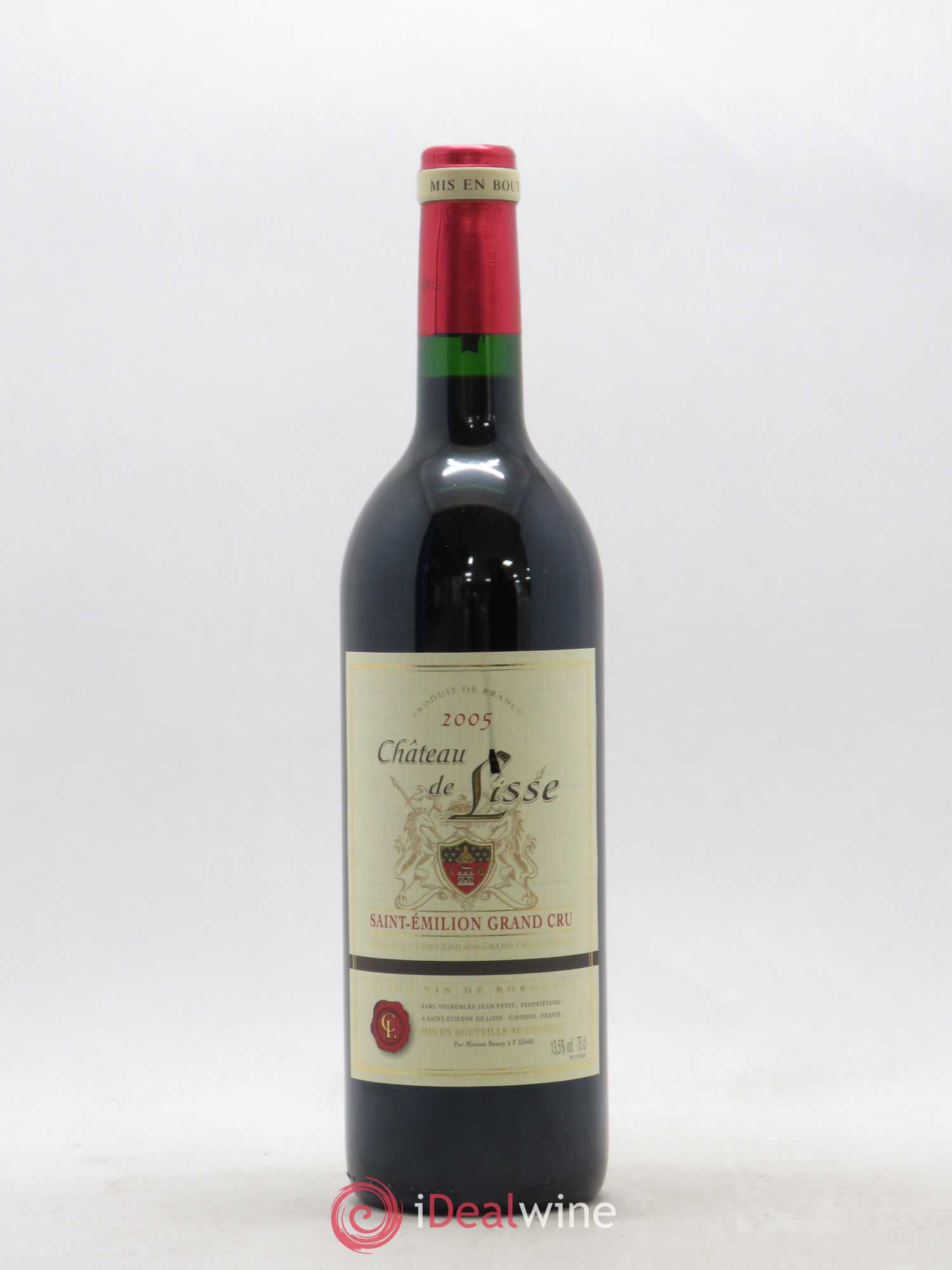 Buy Saint Emilion Grand Cru Chateau De Lisse 2005 Lot 11234