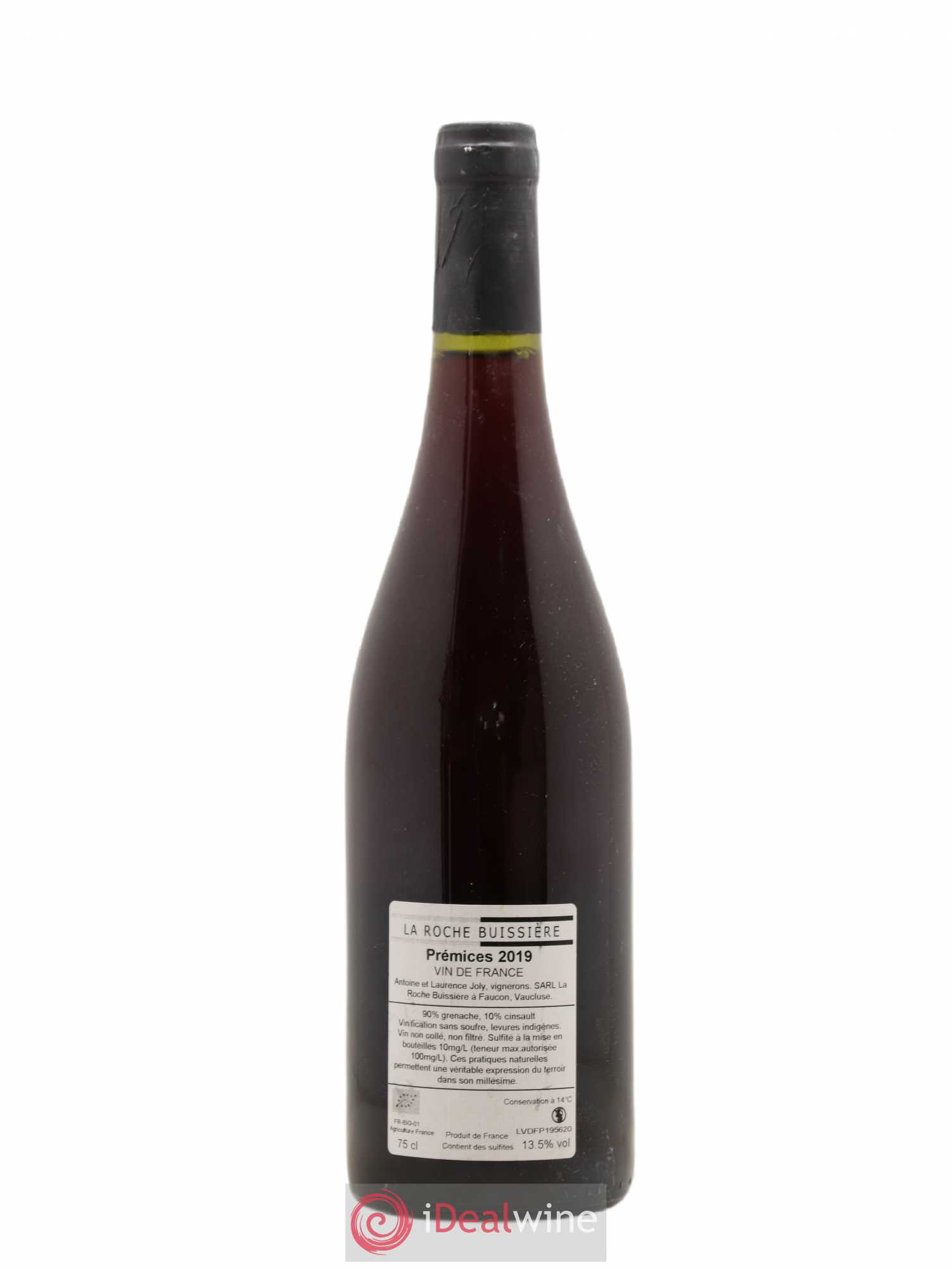 Acheter Vin de France Premices Roche Buissiere 2019 (lot 4273)