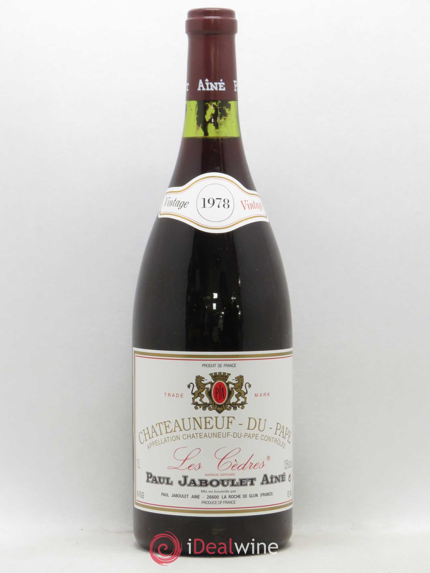 Acheter ChâteauneufduPape Les Cèdres Paul Jaboulet Ainé 1978 (lot 509)