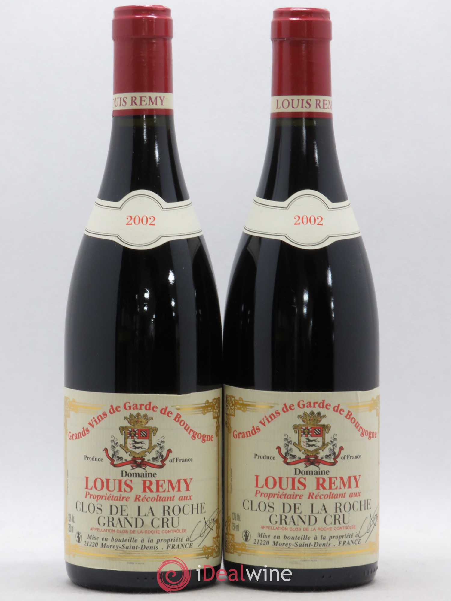 Buy Clos de la Roche Grand Cru Louis Remy Chantal Remy (Domaine) 2002