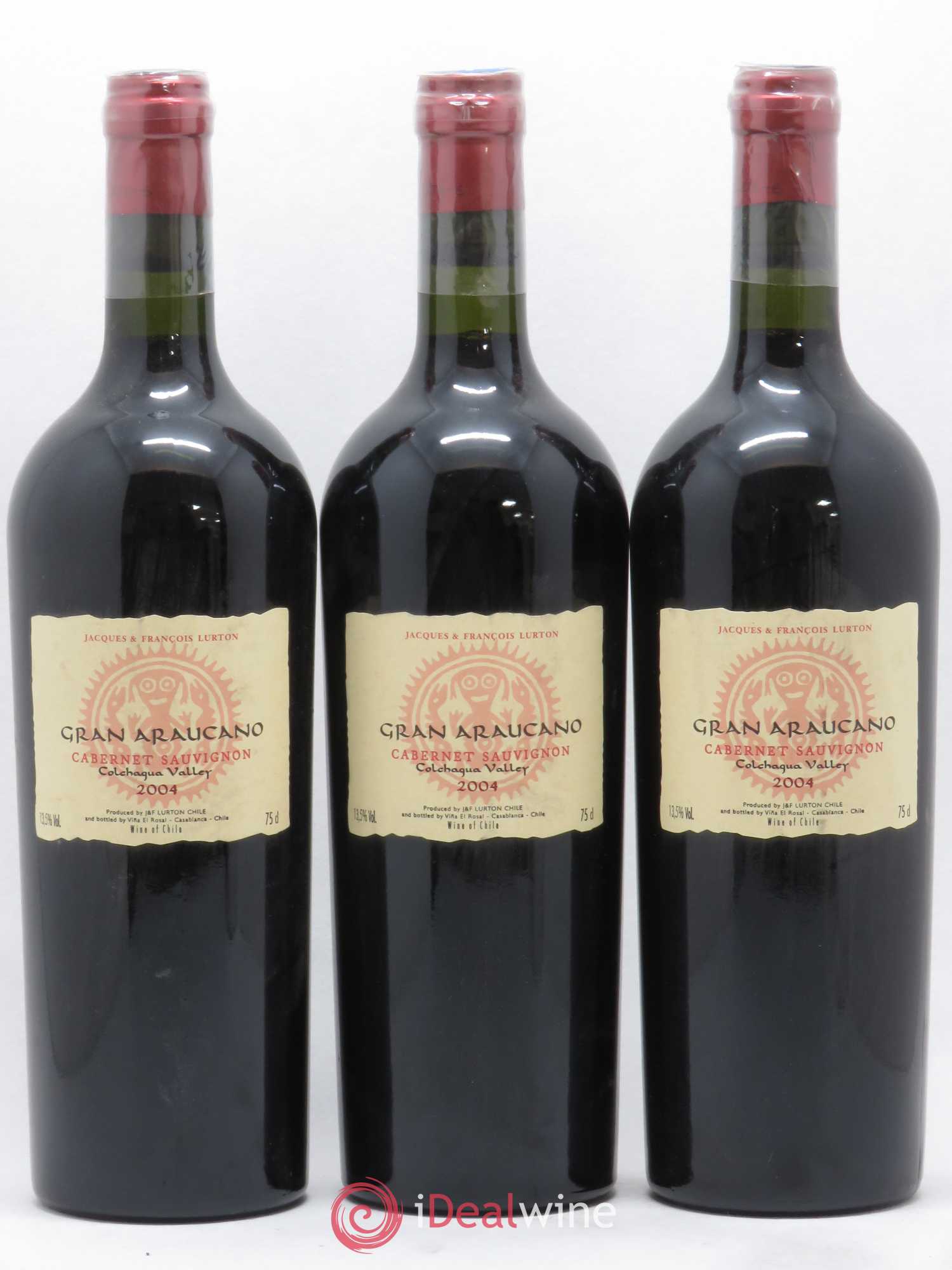 Buy Chili Colchagua Valley Cabernet Sauvignon Gran Araucano J F Lurton 2004 Lot 73