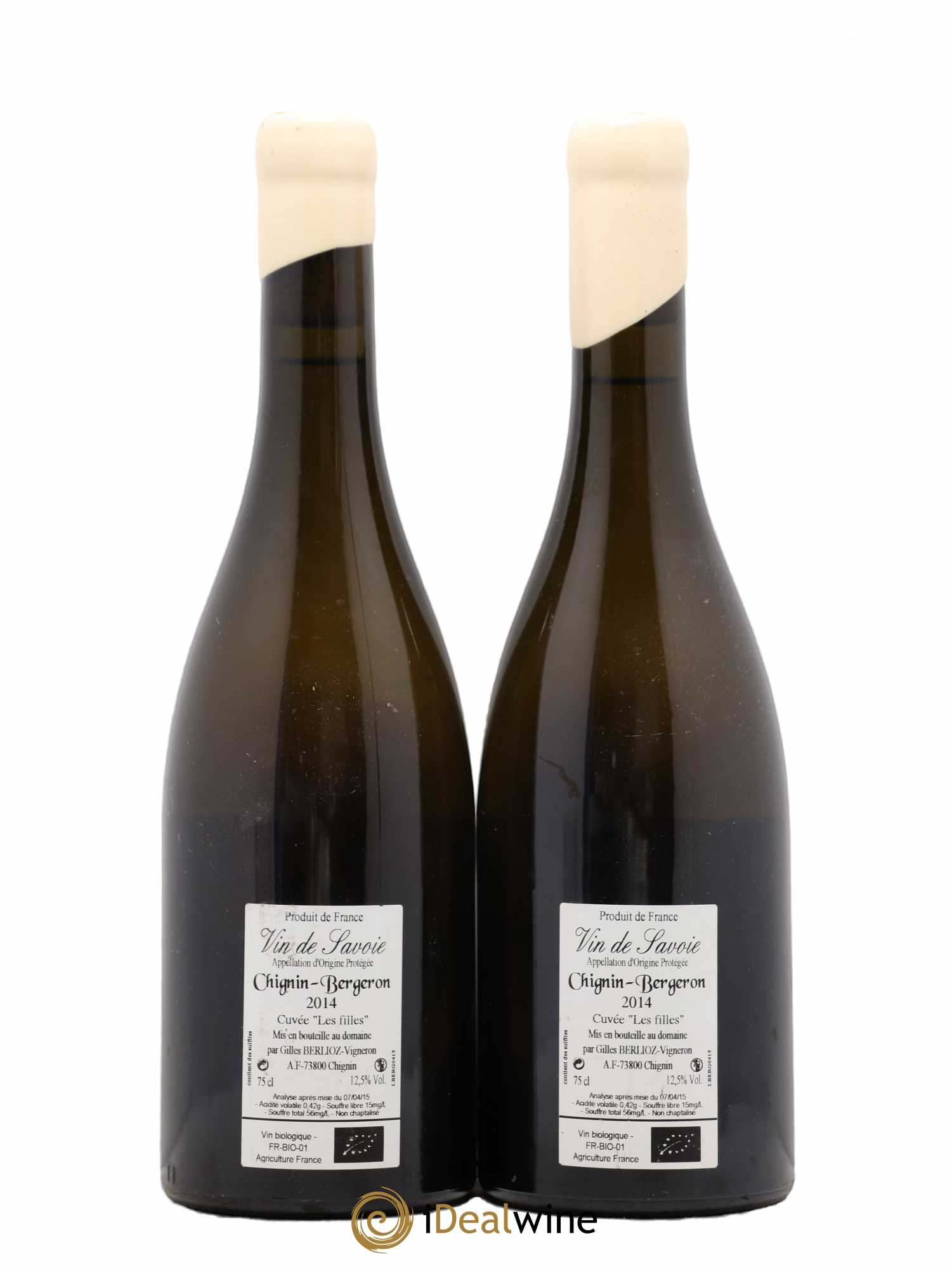Acheter Vin de Savoie ChigninBergeron Les Filles Gilles Berlioz 2014