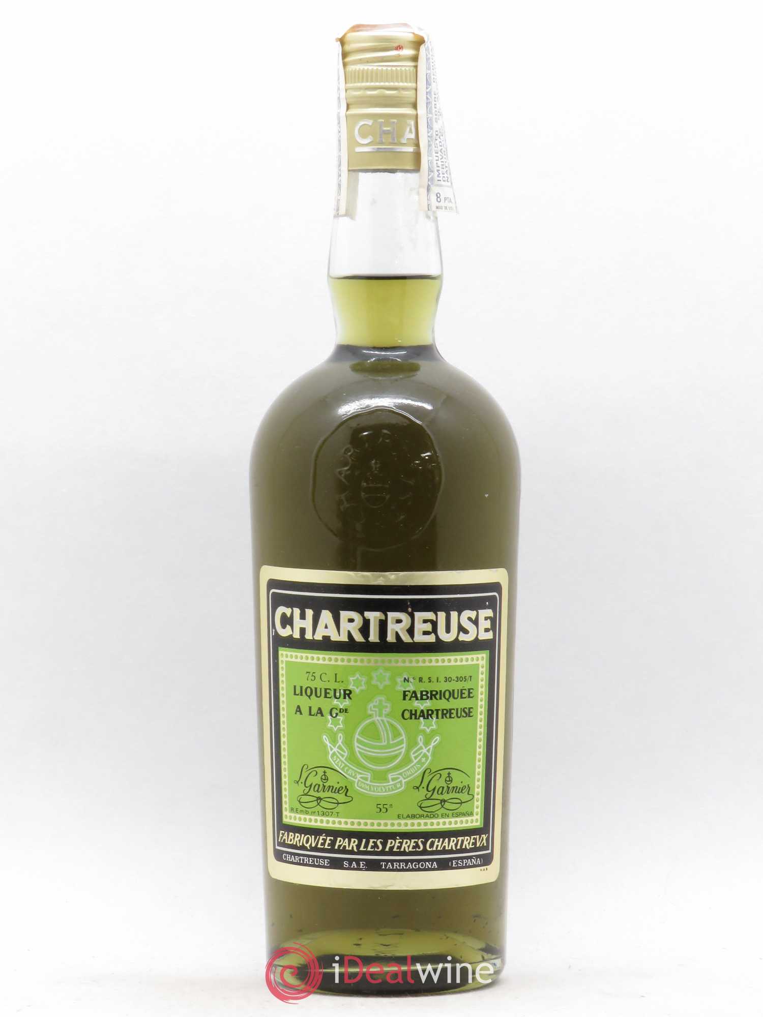 Acheter Chartreuse Of. Tarragone Verte (1982-1989) Tarragone Verte Pères  Chartreux (lot: 1161)
