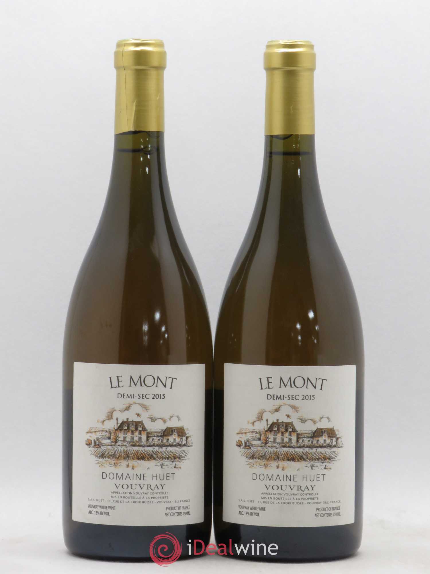 Buy Vouvray Le Mont DemiSec Huet (Domaine) 2015 (lot 20647)