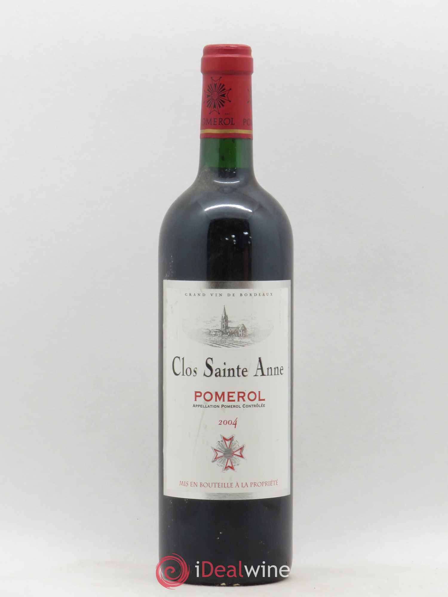 Acheter Pomerol Clos Saint Anne 2004 (lot 9809)